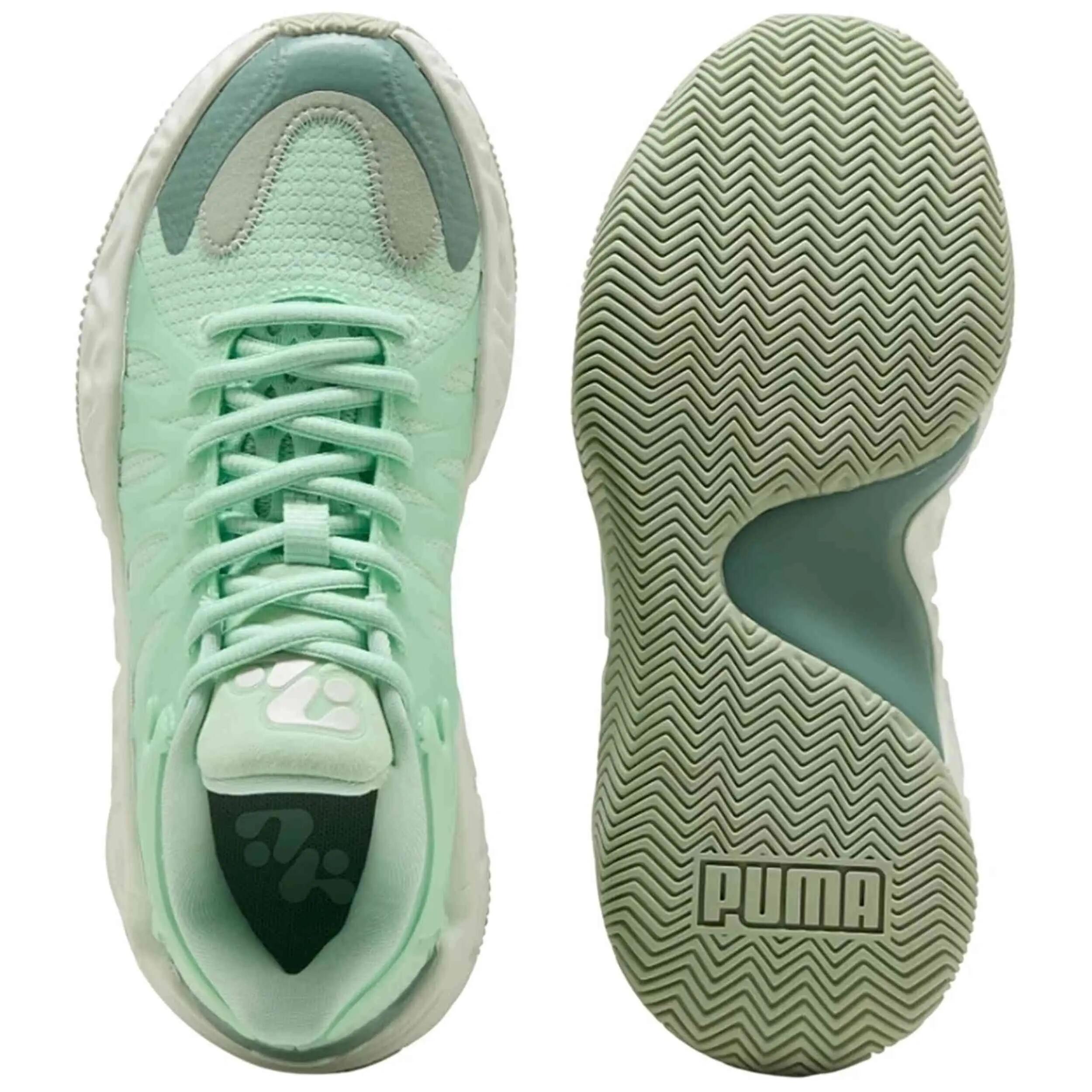 Scarpe da basket Puma modello Haliburton 1 JR "Fresh Mint-Gre per unisex ragazzi 5/5