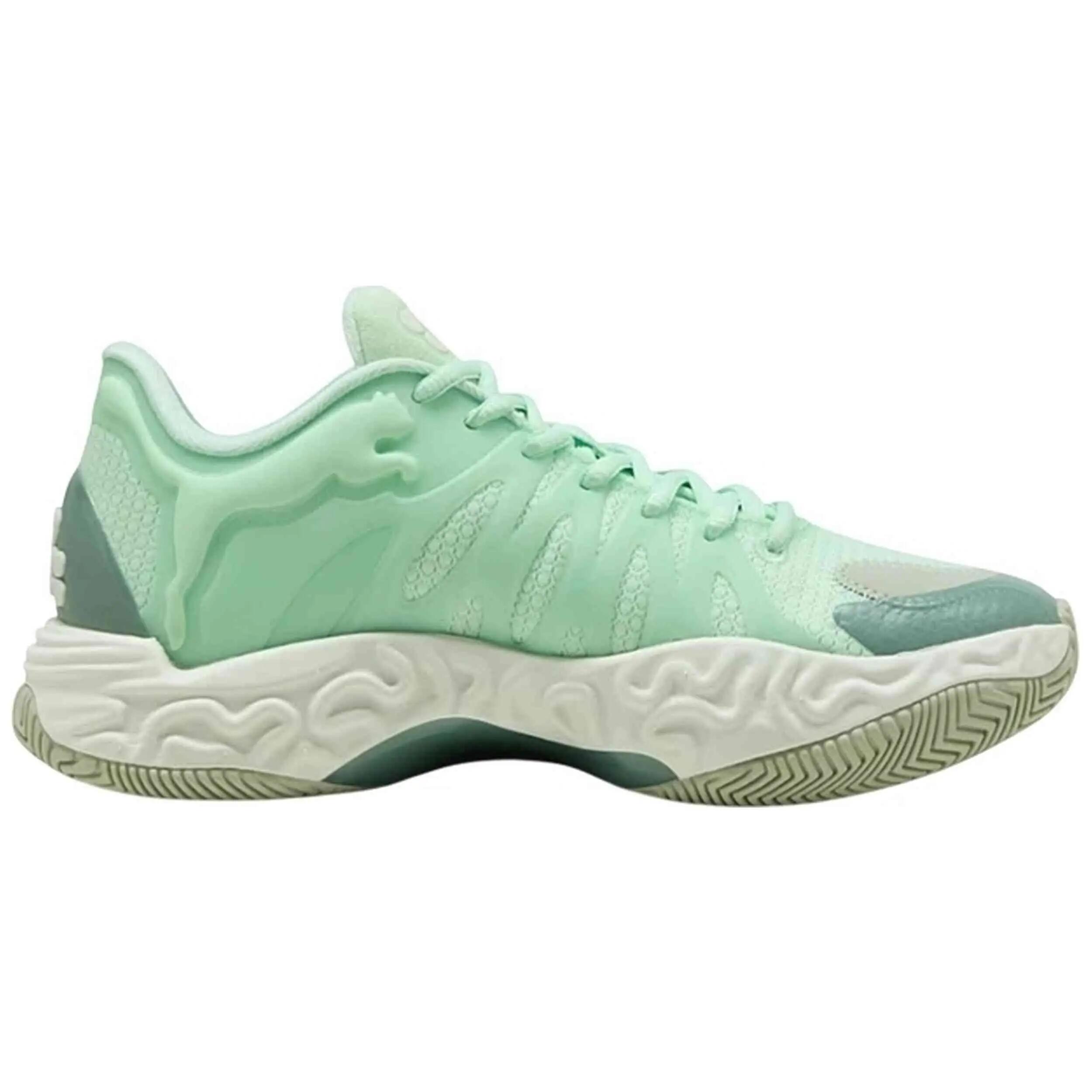 Scarpe da basket Puma modello Haliburton 1 JR "Fresh Mint-Gre per unisex ragazzi 3/5