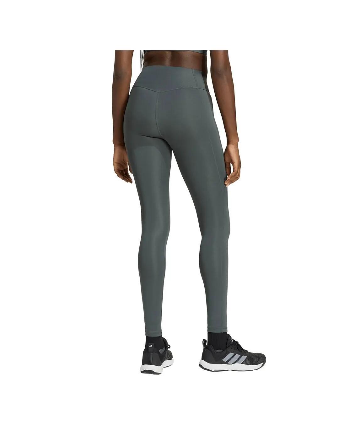 Leggings für Damen Adidas Optime Essentials Grün. 3/5