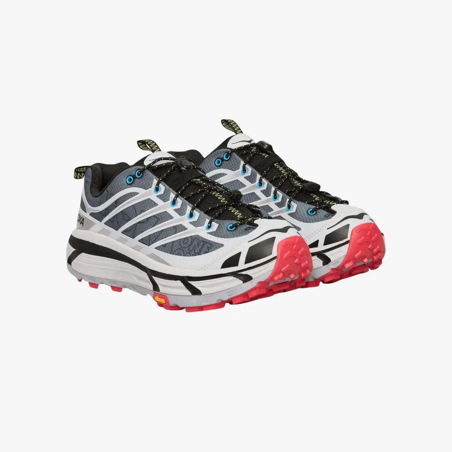 HOKA Mafate Three2 Wordmark Ash Grey încălțăminte de alergare pe poteci 3/4