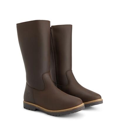 Jarvik Femme - Bottes hautes - Doublées de laine - Marron foncé