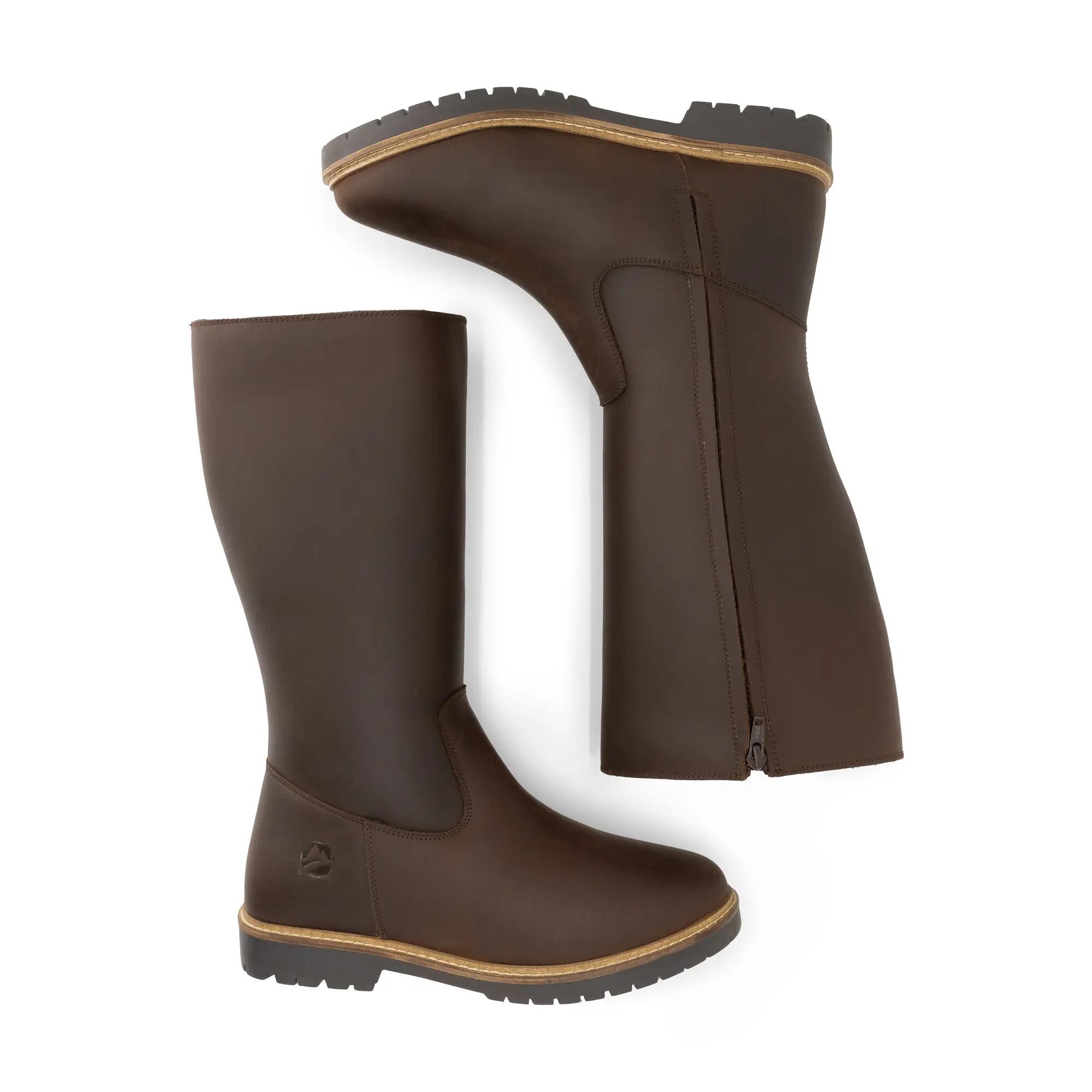 Jarvik Damen – Hohe Stiefel – Mit Wolle gefüttert – Dunkelbraun 4/6