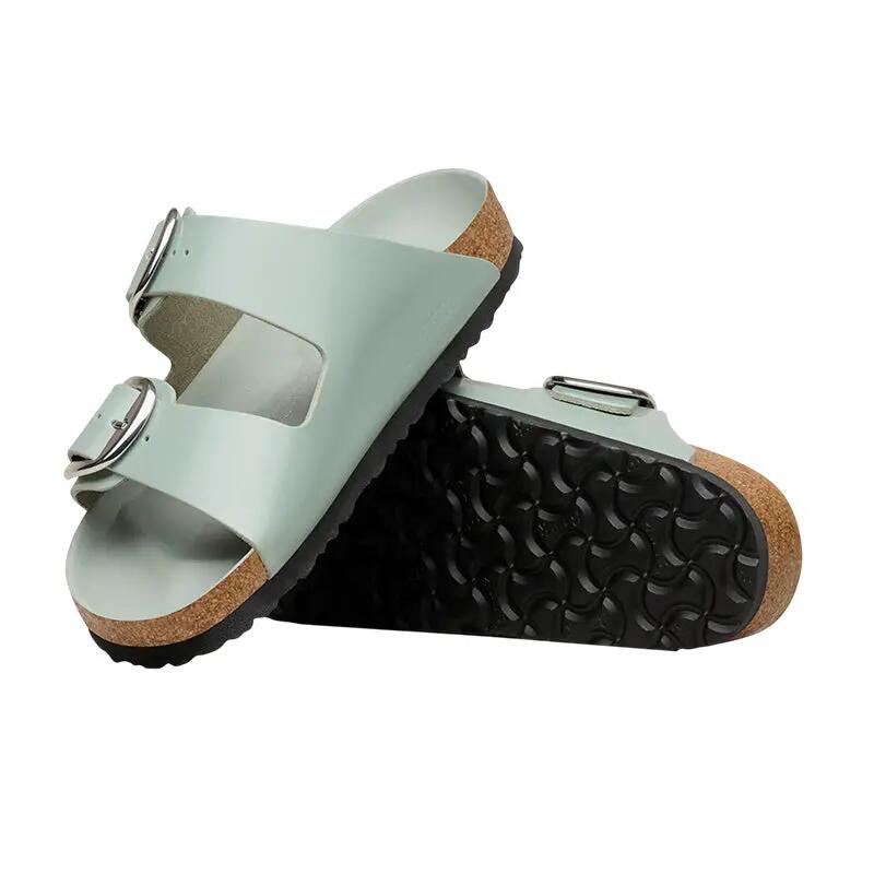Sandálias Birkenstock Arizona Big Buckle em Pele Nubuck Estreita para Mulher 6/7