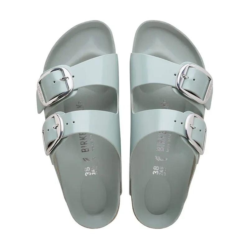 Sandálias Birkenstock Arizona Big Buckle em Pele Nubuck Estreita para Mulher 5/7
