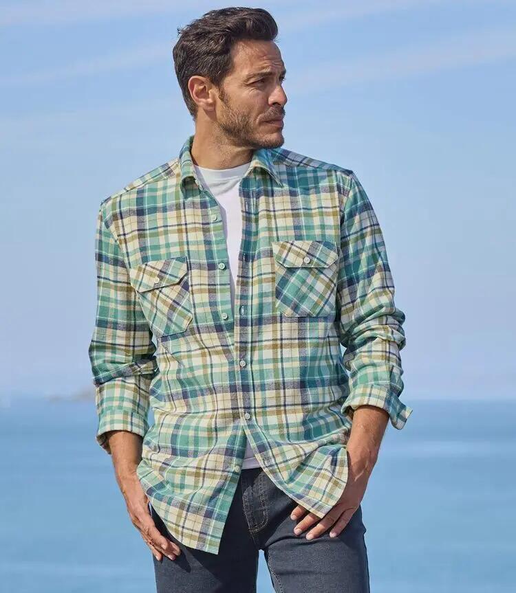La Chemise Flanelle à Carreaux Nature 3/9