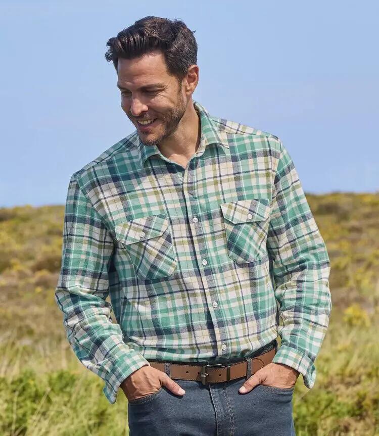La Chemise Flanelle à Carreaux Nature 2/9