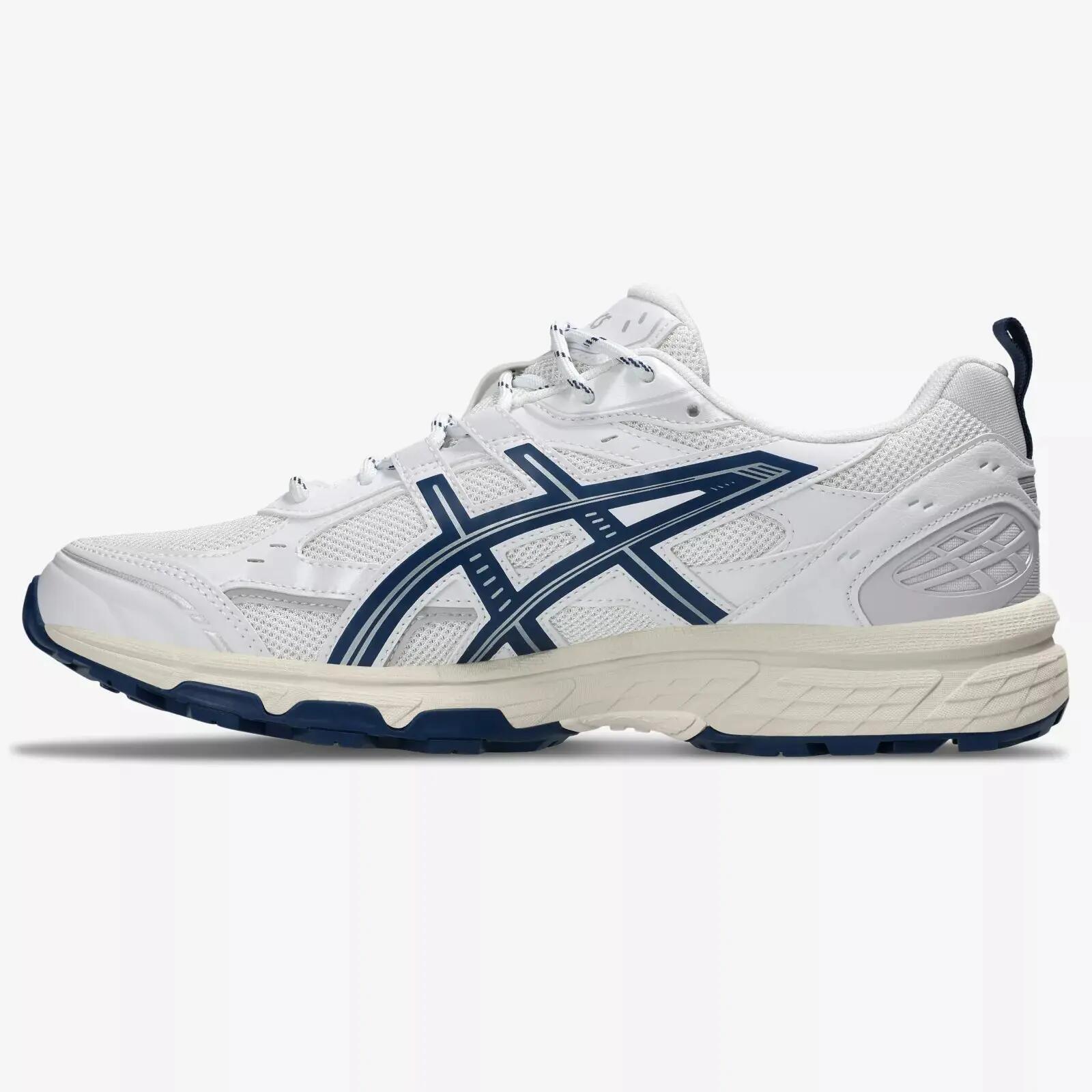 Adidașe ASICS Gel-Nunobiki pentru bărbați, culoare albă cu albastru Independență 4/5