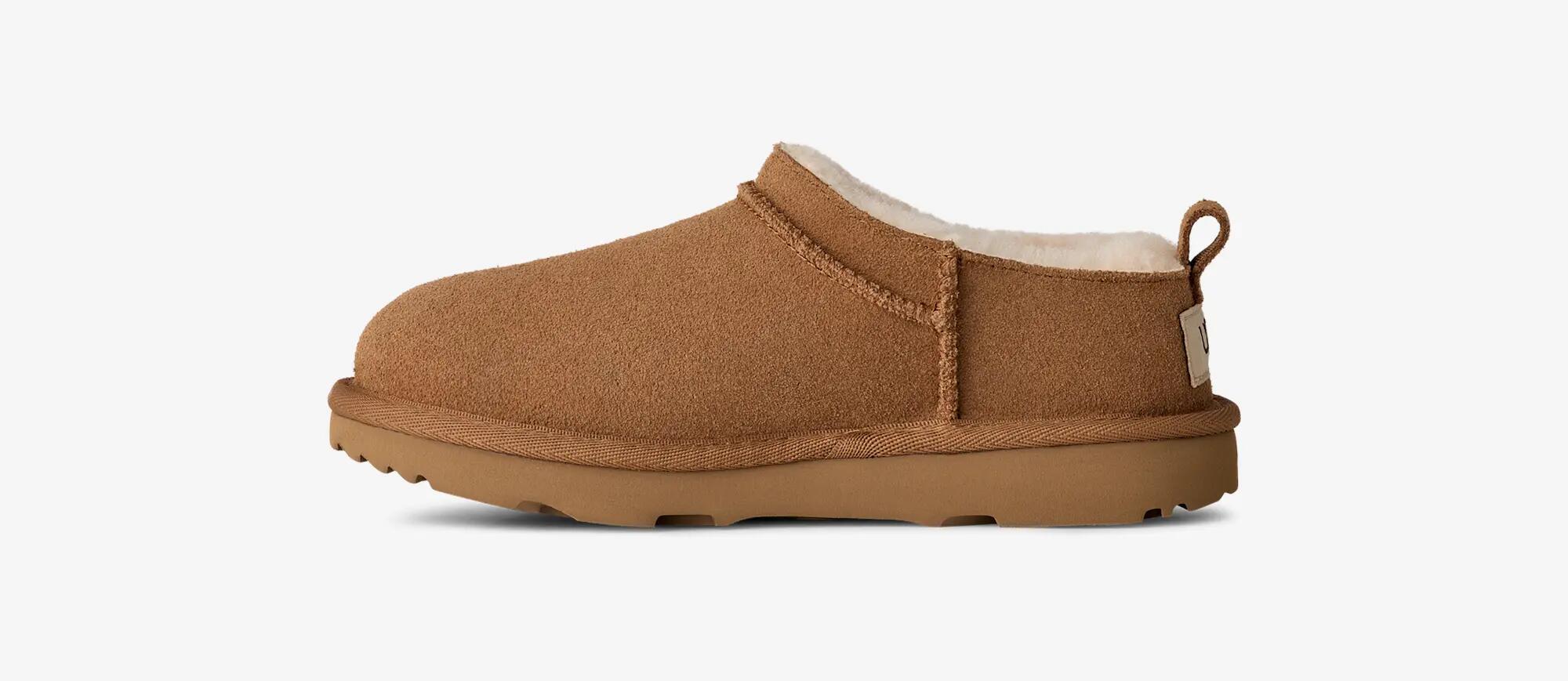 UGG Classic Micro Slipper - Papucă de interior pentru copii, culoare Castan 3/5