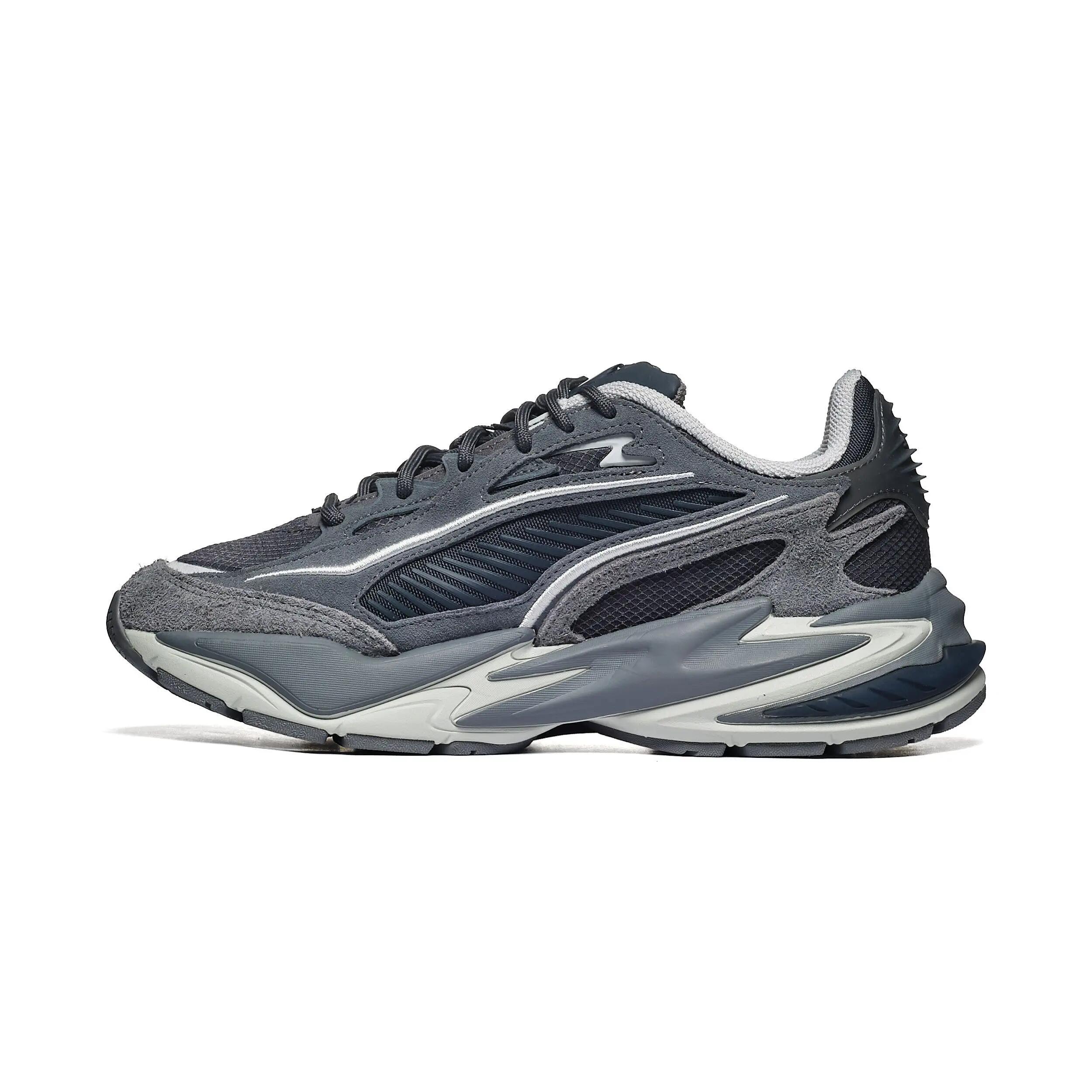 Zapatos PUMA RS Surge Hairy Suede Grises 3/6