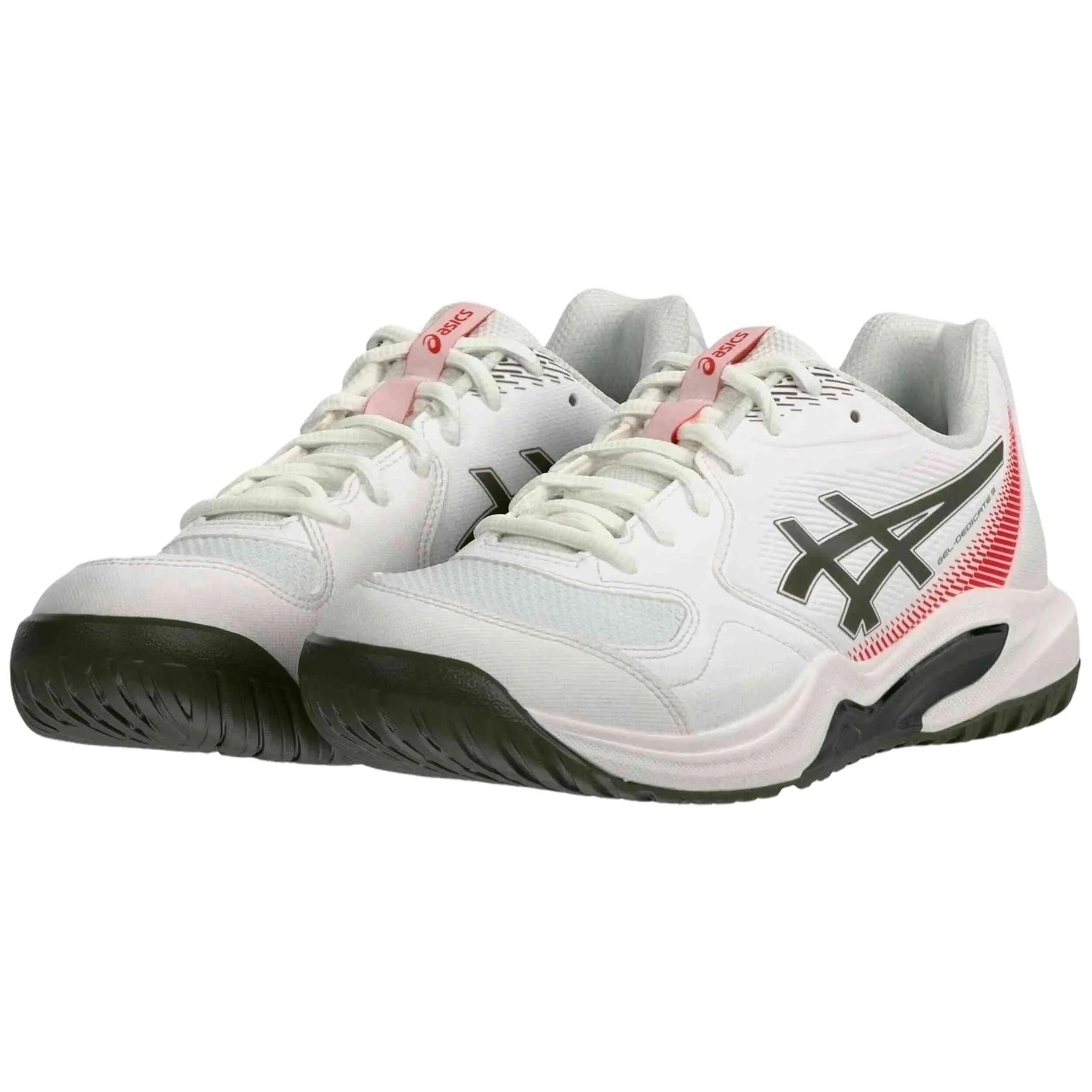 Chaussures de padel Asics modèle GEL-DEDICATE 9 "White/Black" pour homme 4/5