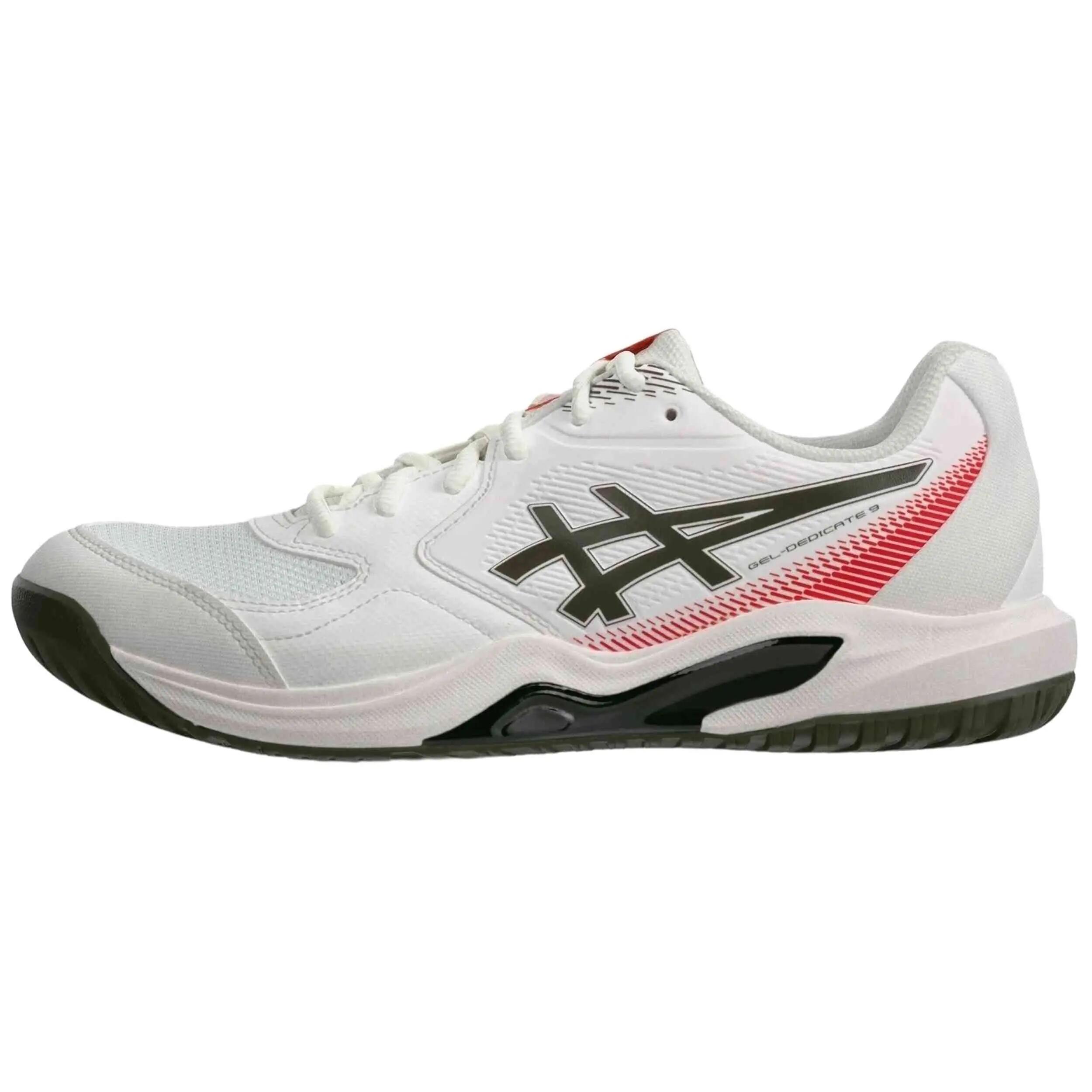 Chaussures de padel Asics modèle GEL-DEDICATE 9 "White/Black" pour homme 3/5