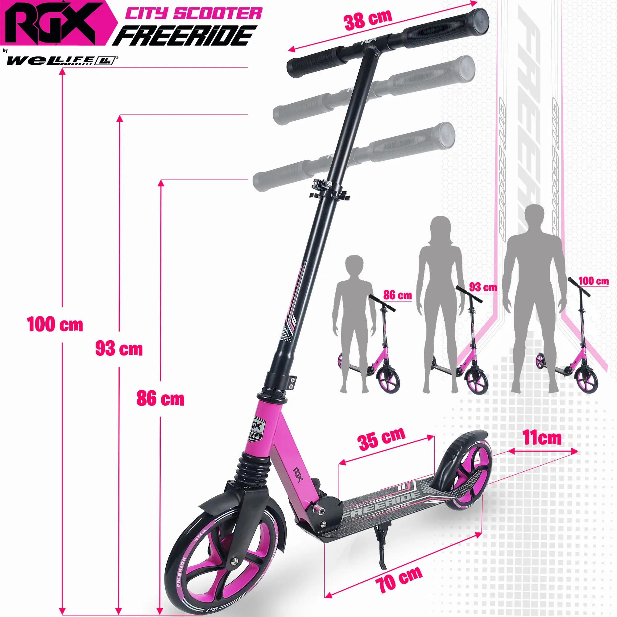 Monopattino Urban 200 mm Pieghevole Bambini 8+ e Adulti Freeride 5/8