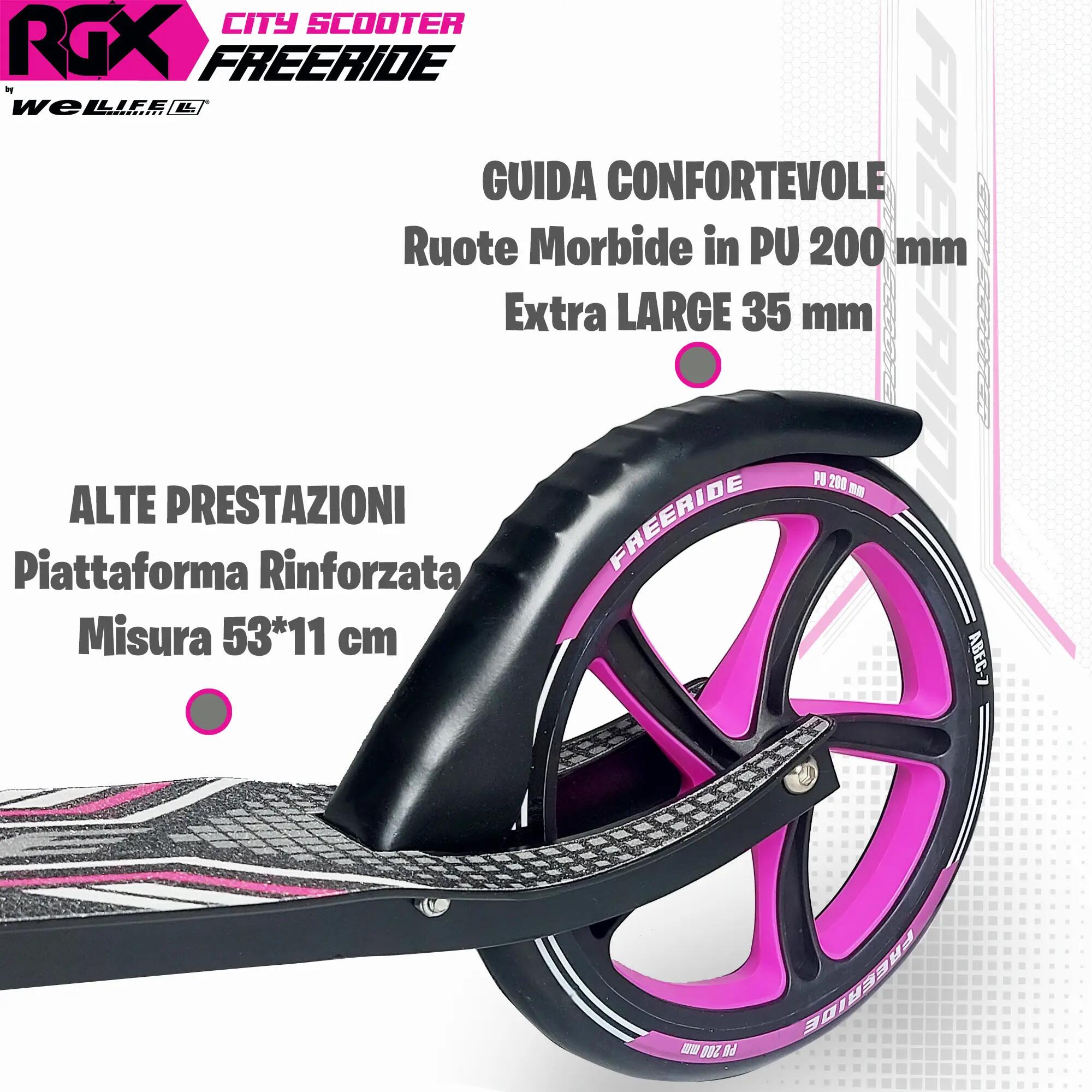 Monopattino Urban 200 mm Pieghevole Bambini 8+ e Adulti Freeride 3/8