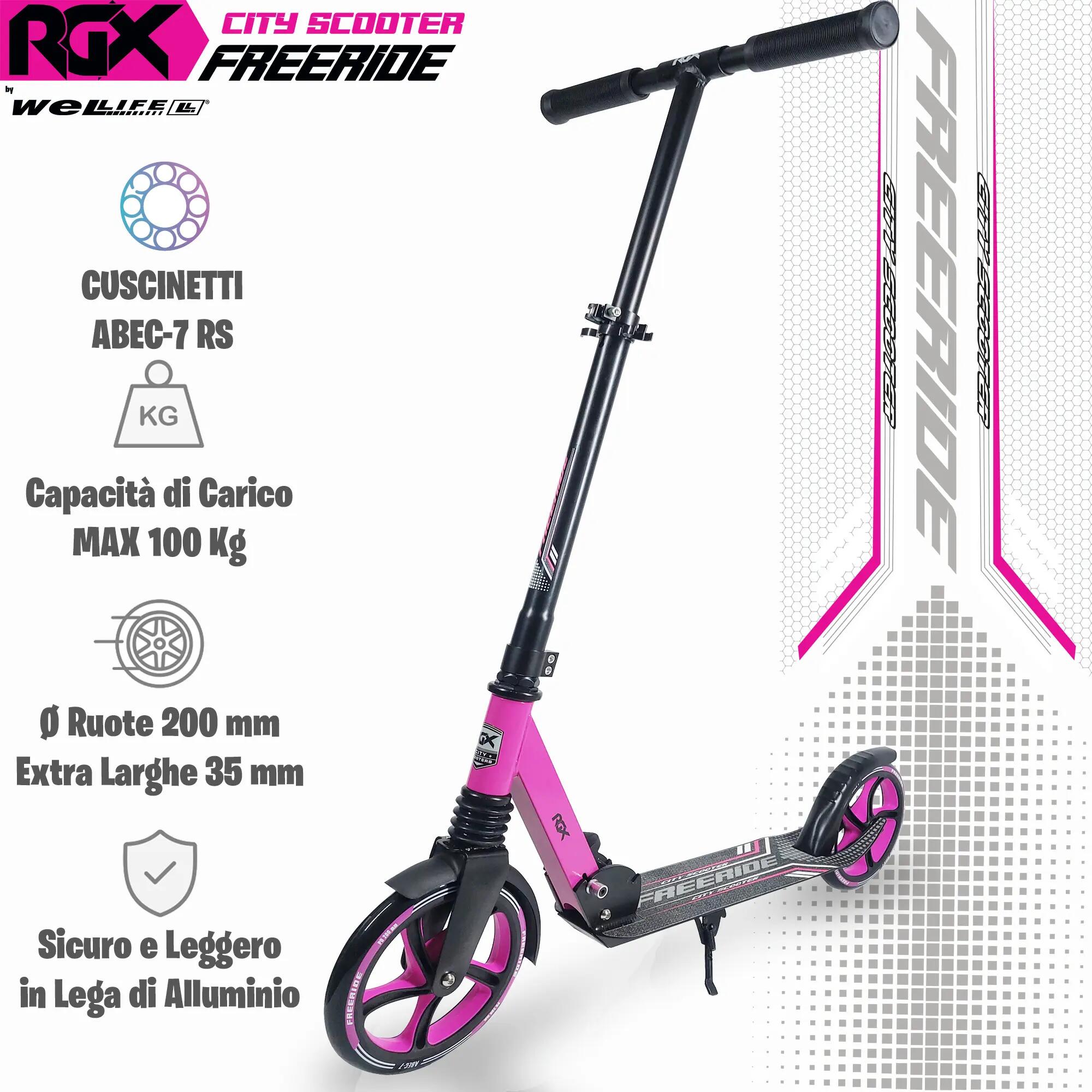 Monopattino Urban 200 mm Pieghevole Bambini 8+ e Adulti Freeride 2/8