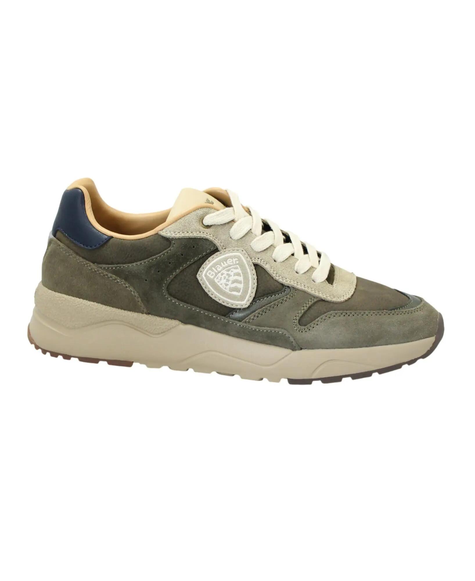 Sneakers sportive uomo con lacci - BLAUER OZARK01 - taupe military 1/1