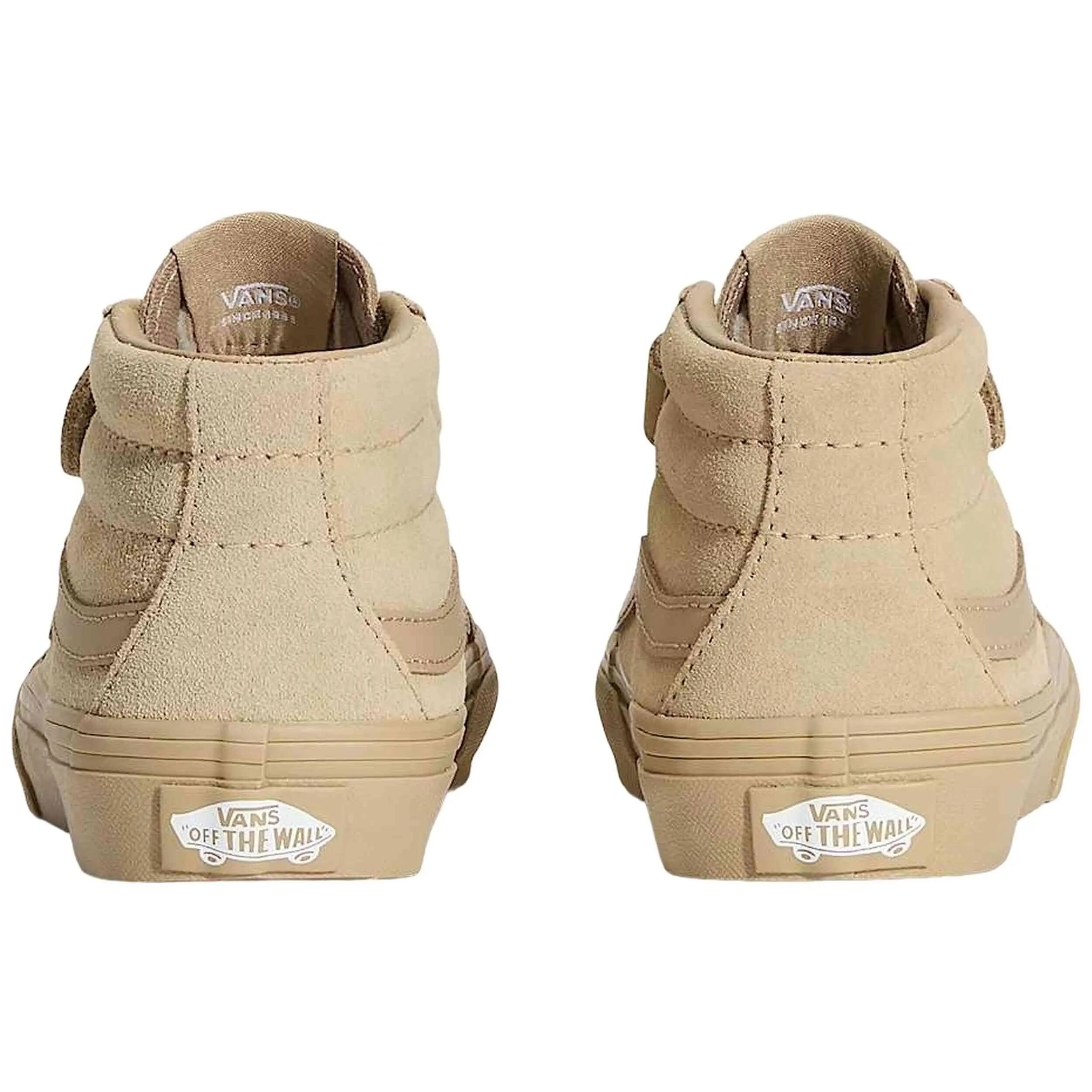 Zapatillas Vans modelo SK8 Mid Reissue V "Beige" para niños unisex 4/4