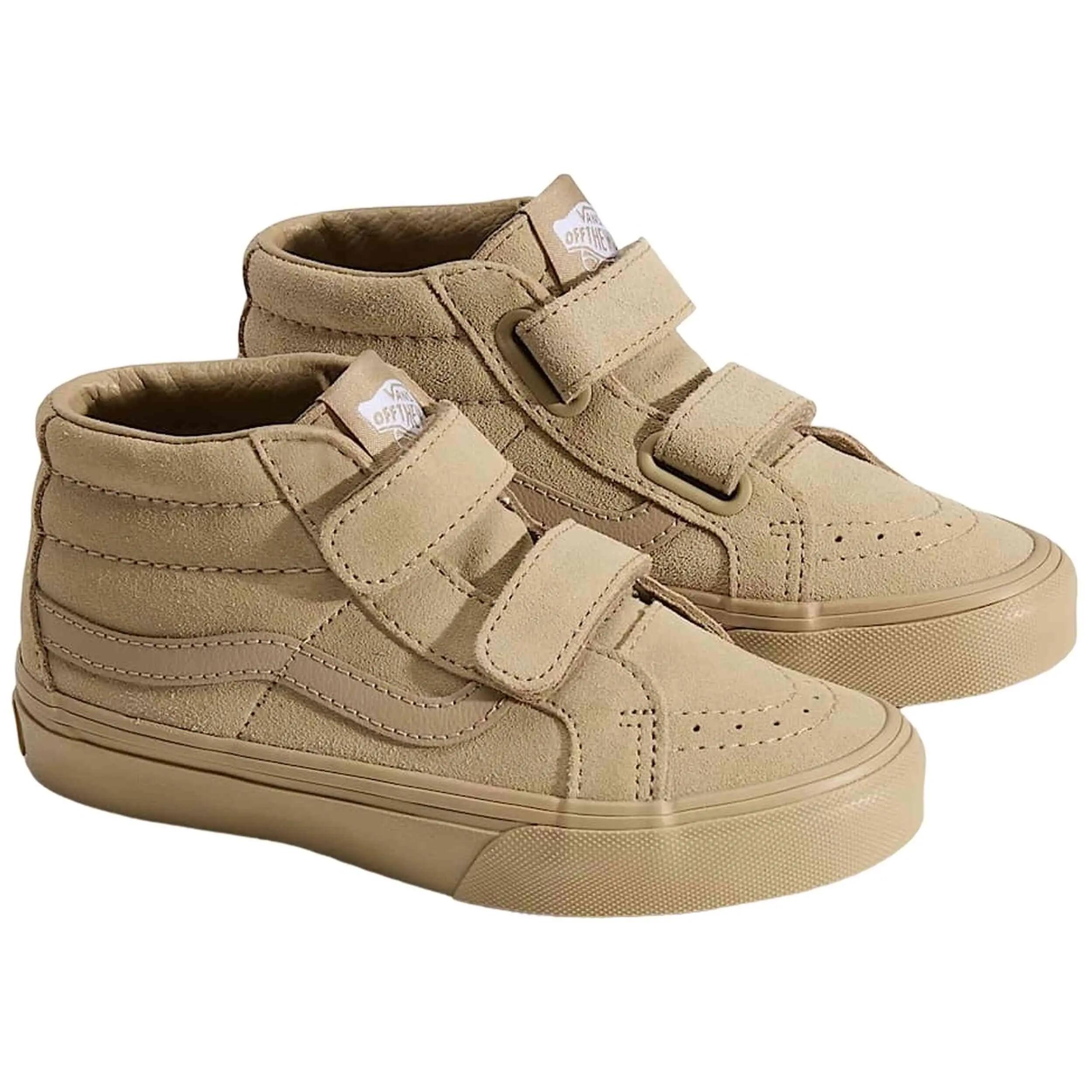 Zapatillas Vans modelo SK8 Mid Reissue V "Beige" para niños unisex 2/4