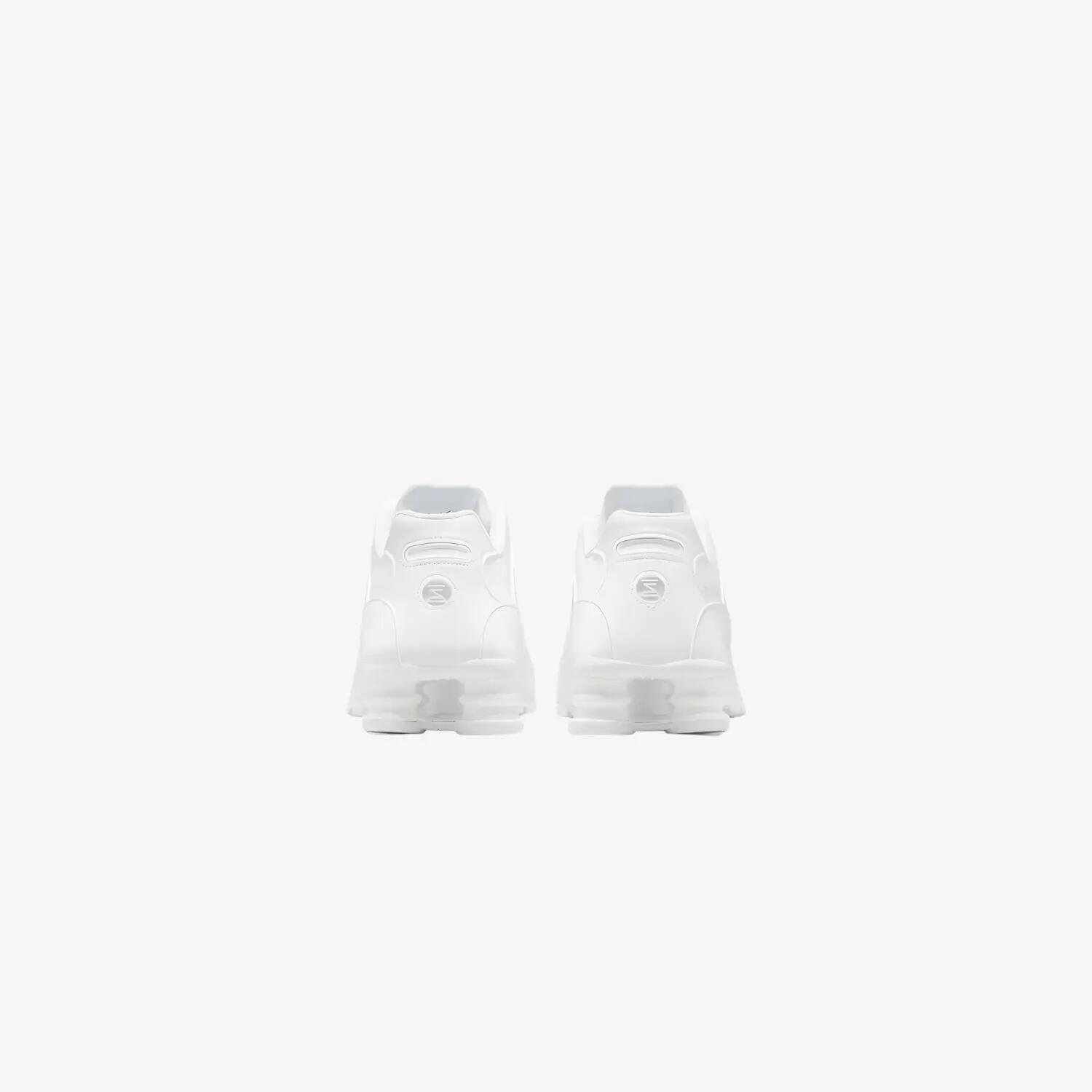 Nike Shox NZ Triple White adidași sport pentru bărbați, culoare albă 4/5