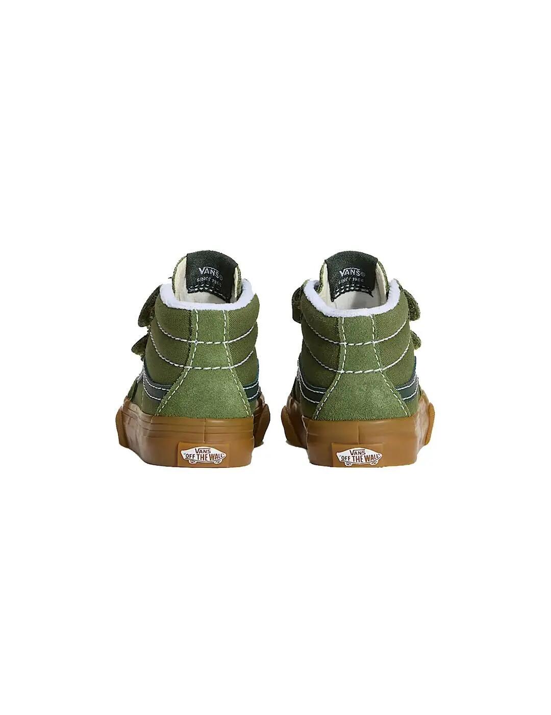 Sneakers for Vans Sk8-mid Green. 2/4