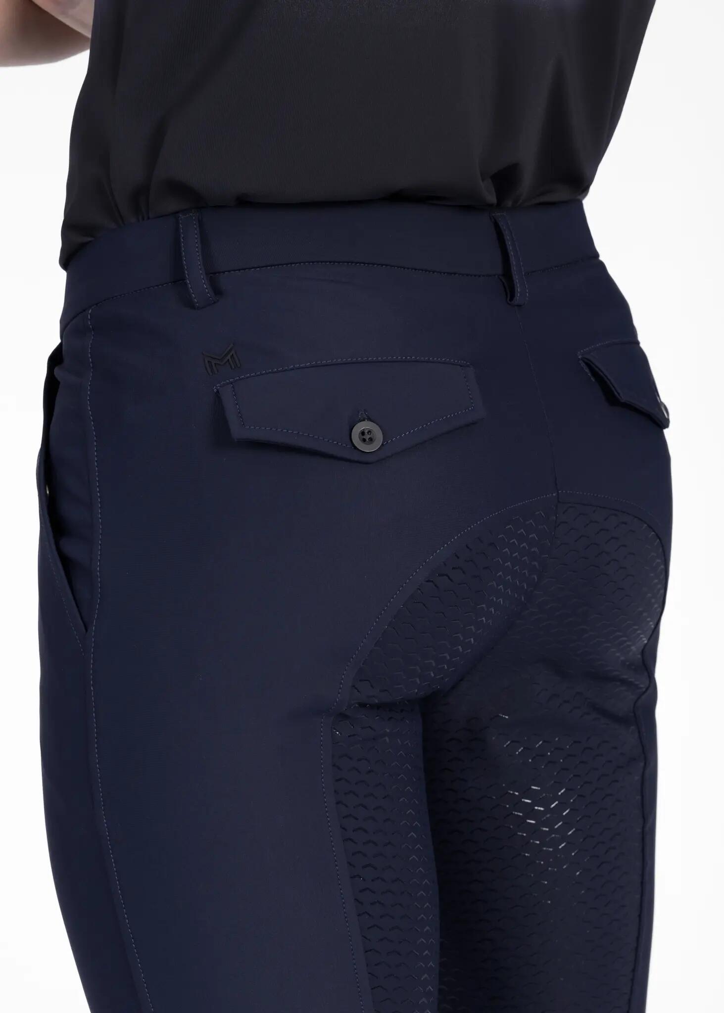 Pantalón Hombre Equitación Maximilian Founder Full Grip Atlántico 6/8