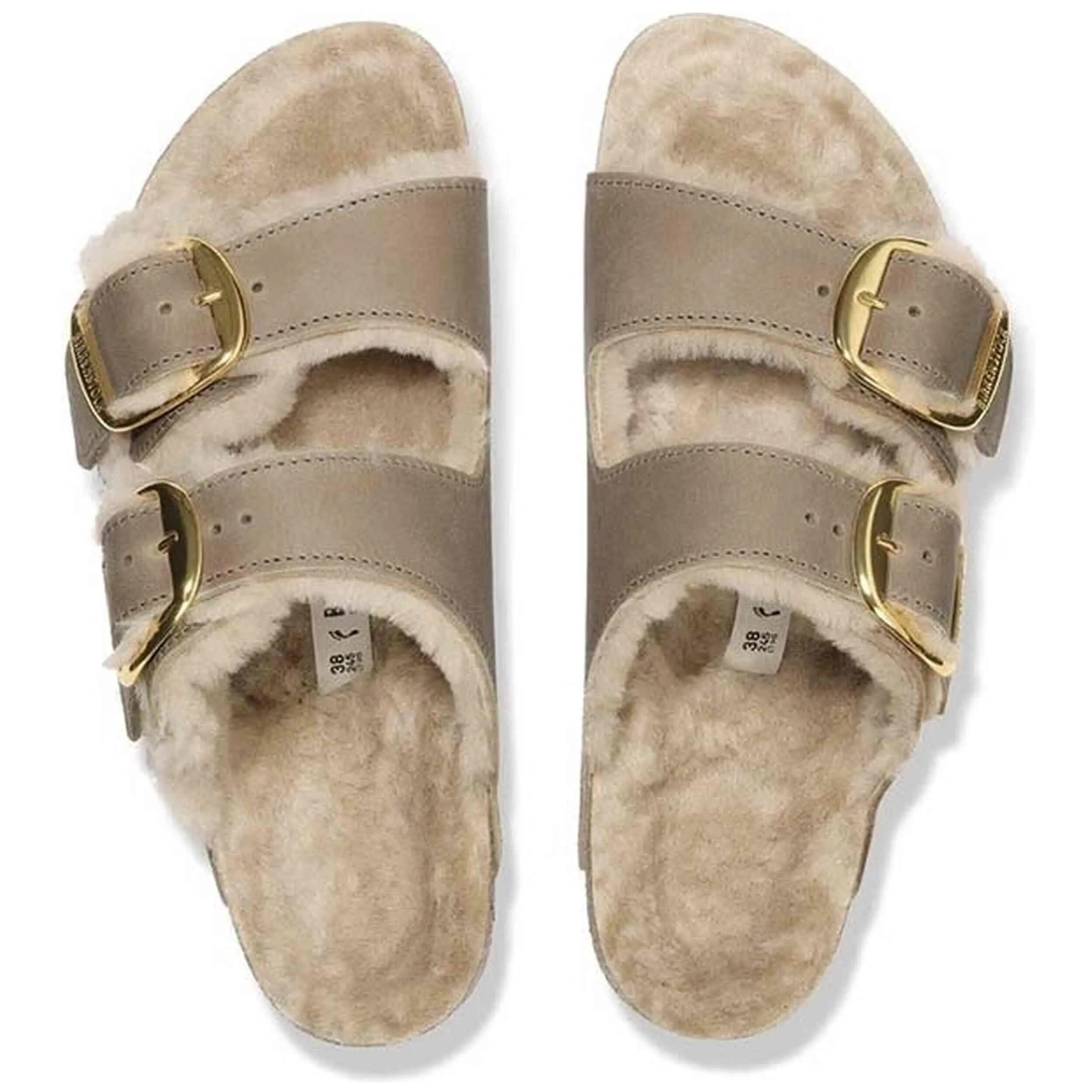 Sandalen Birkenstock model Arizona Big Buckle "Taupe" voor vrouwen 3/4