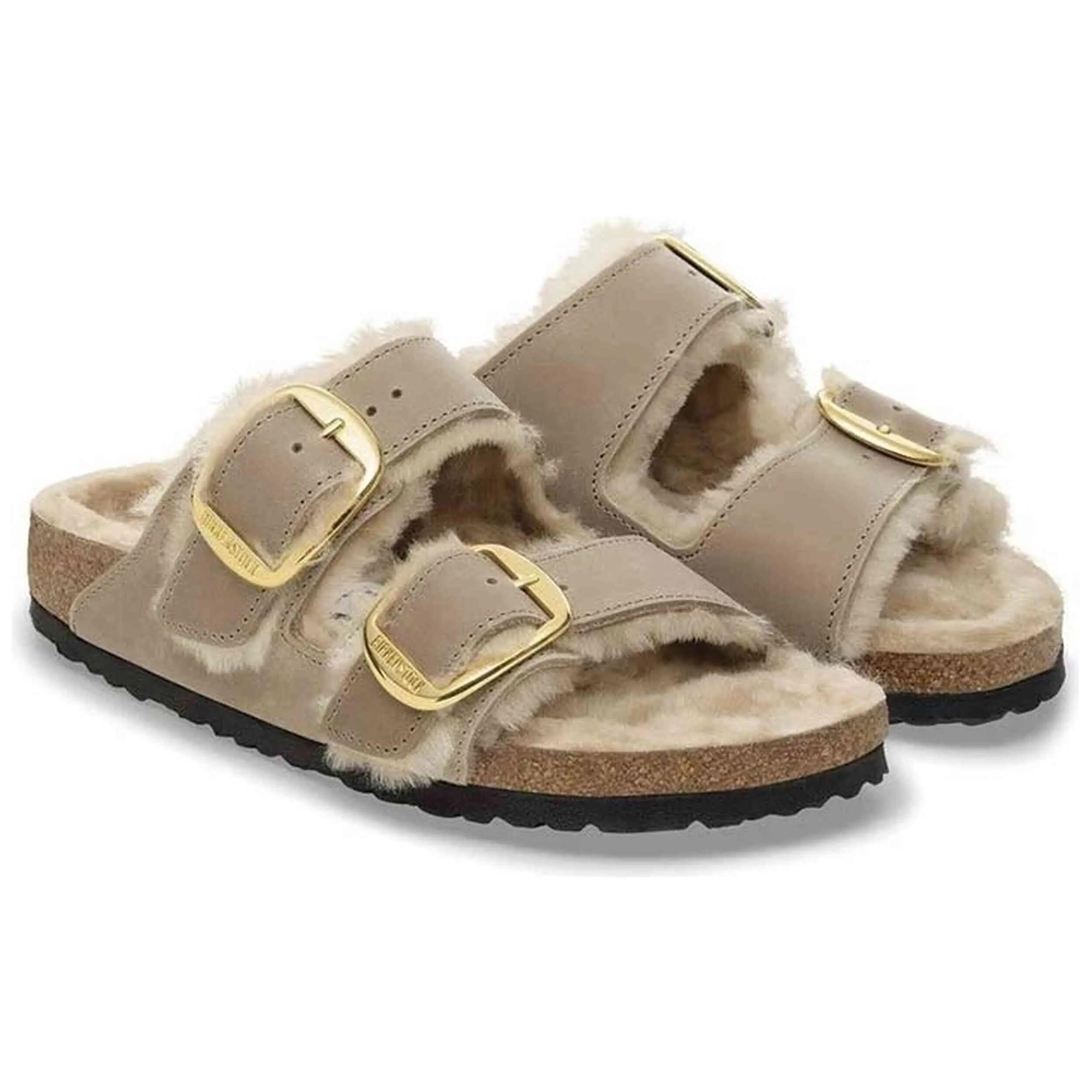 Sandalen Birkenstock model Arizona Big Buckle "Taupe" voor vrouwen 2/4