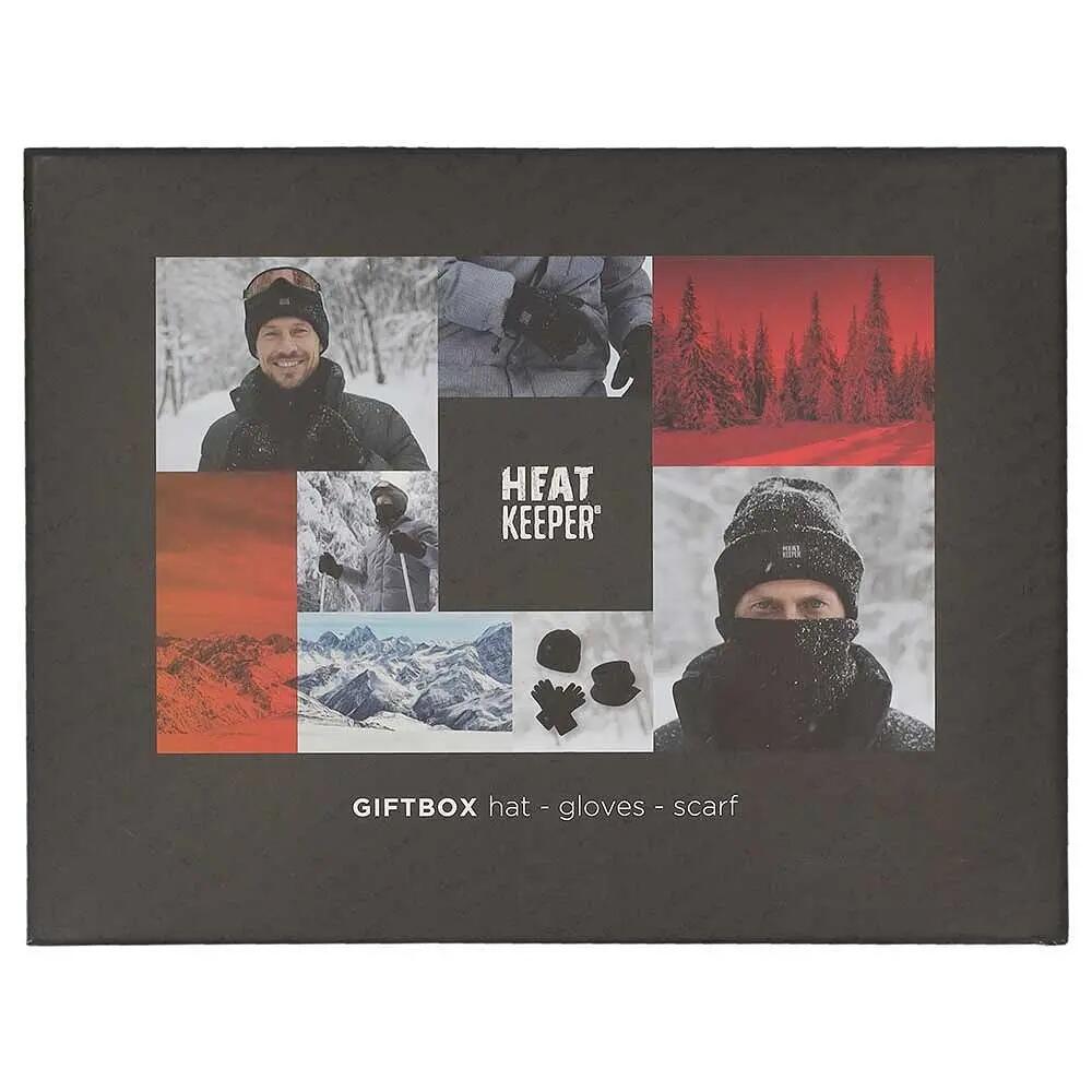 Coffret Cadeau Homme - Bonnet + Tour de Cou + Gants - Noir 2/6