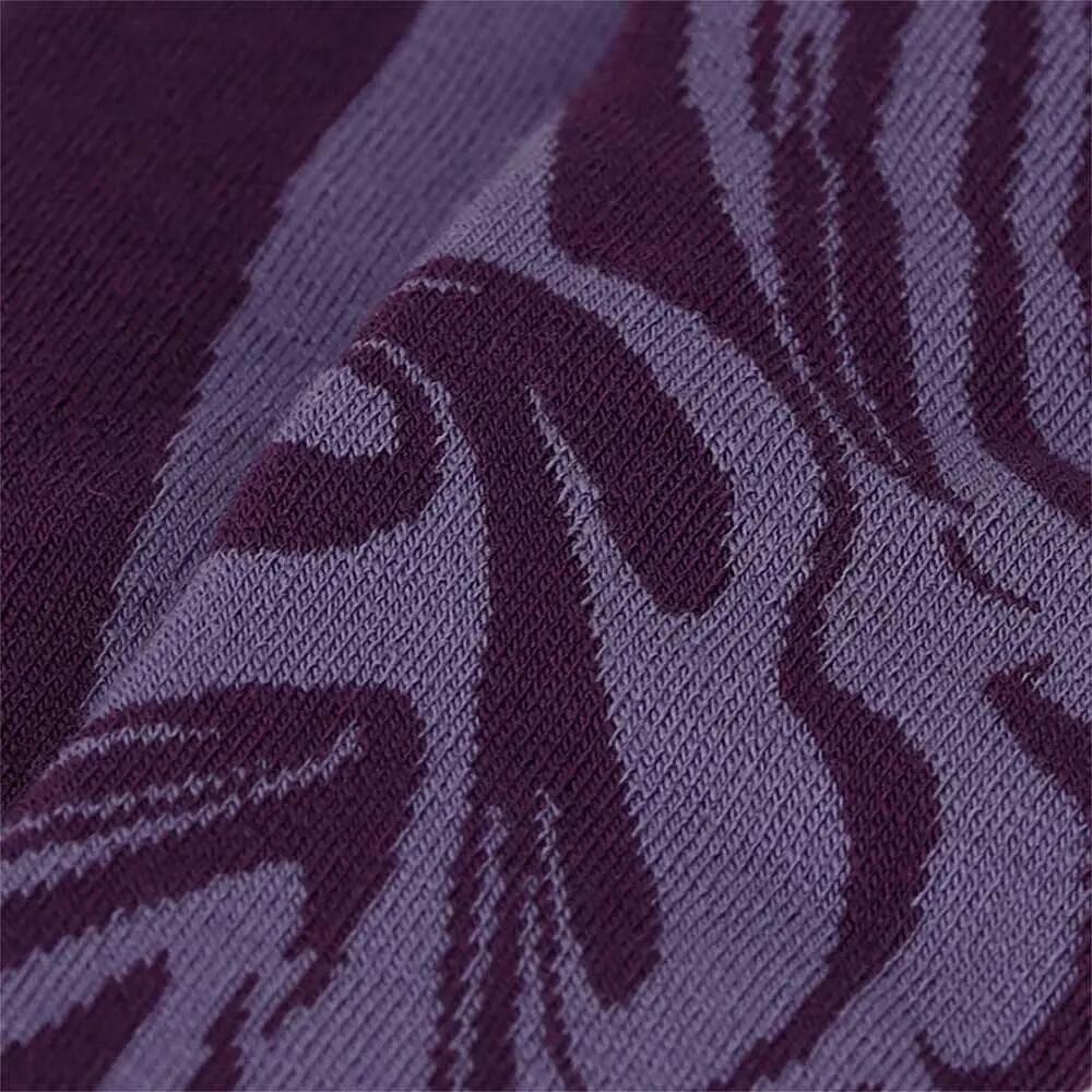 Skisocken Kniehoch - 2 Paar - Lila Zebra-Print 2/5