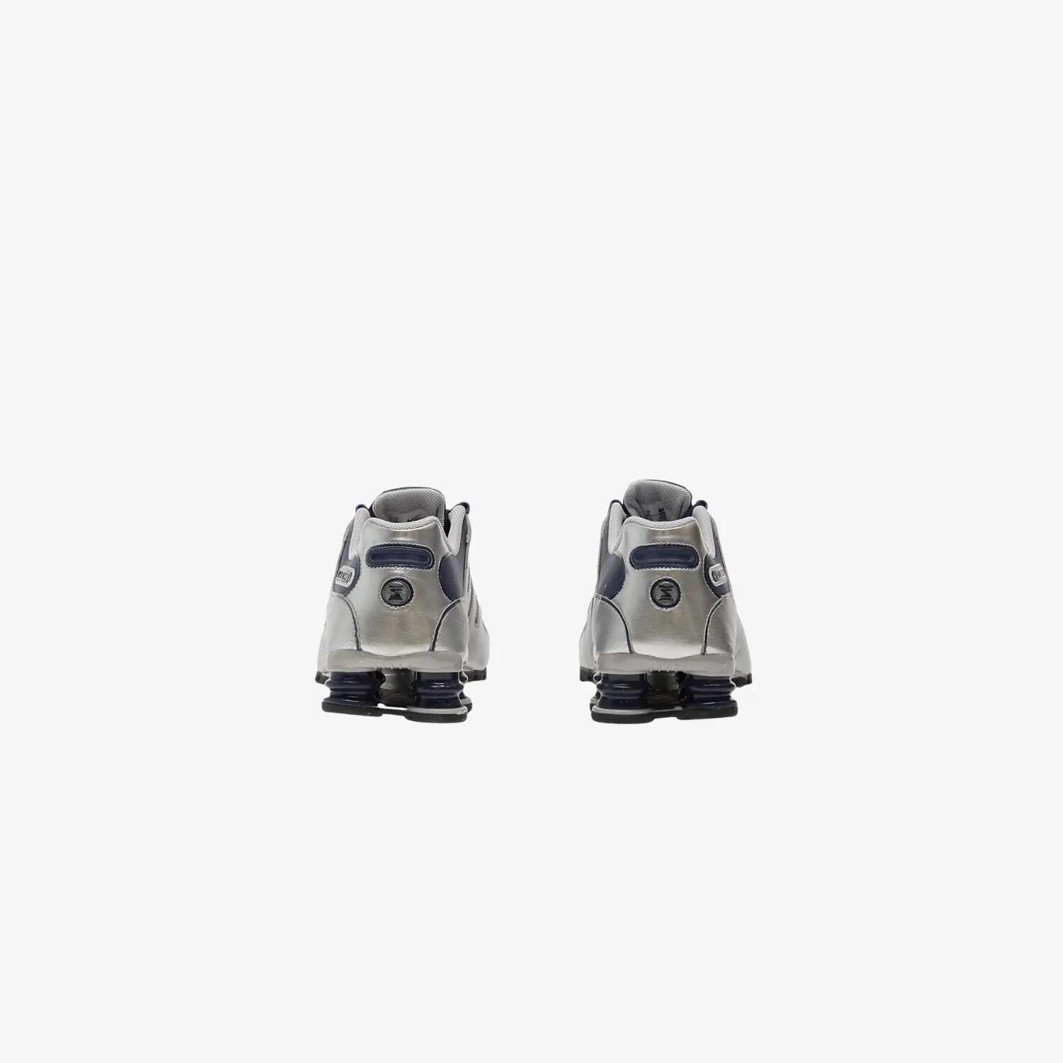 Nike Shox NZ bărbați, albastru marin cu argintiu metalizat 3/4