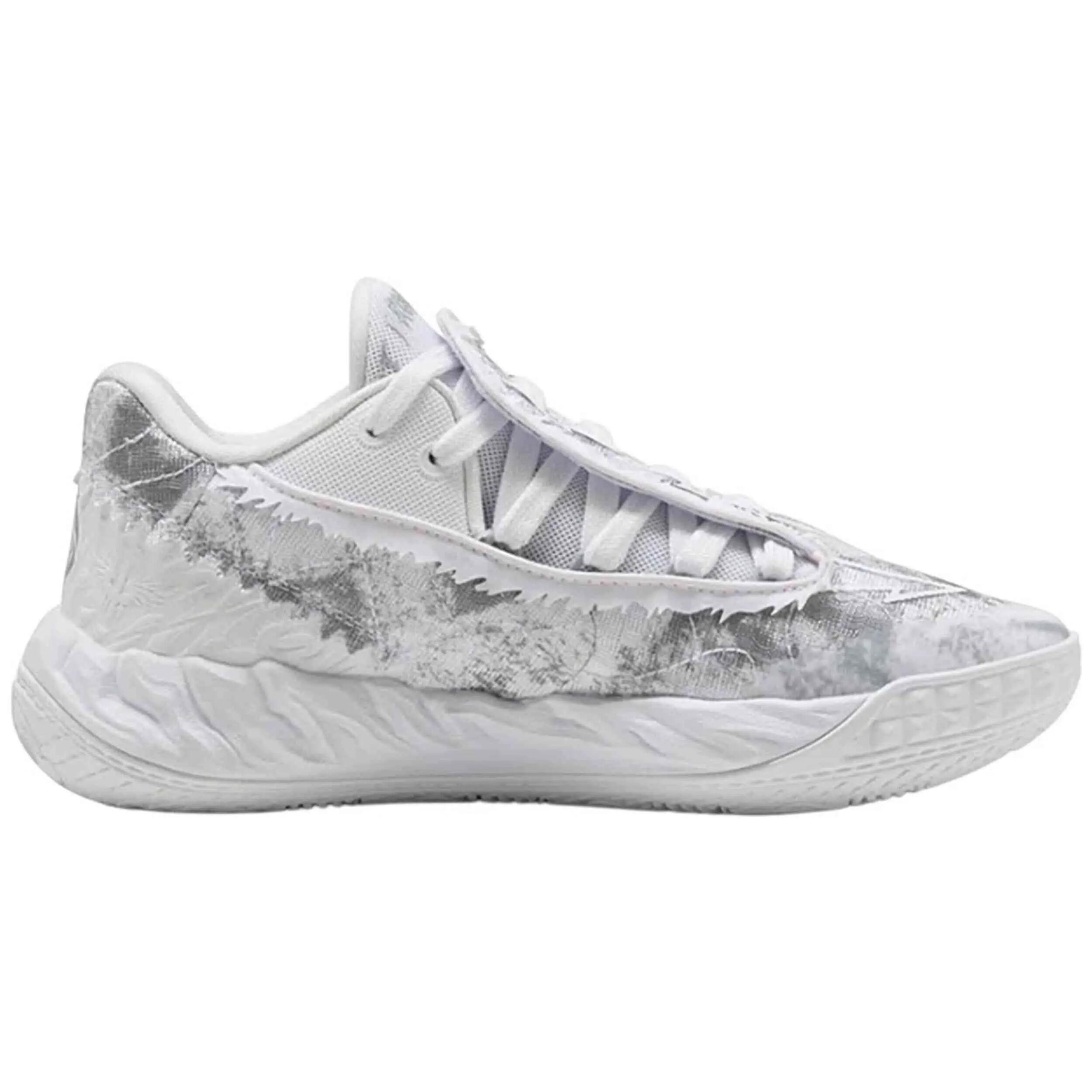 Scarpe da basket Puma modello MB.05 "Team Bank White" per unisex ragazzi 2/5