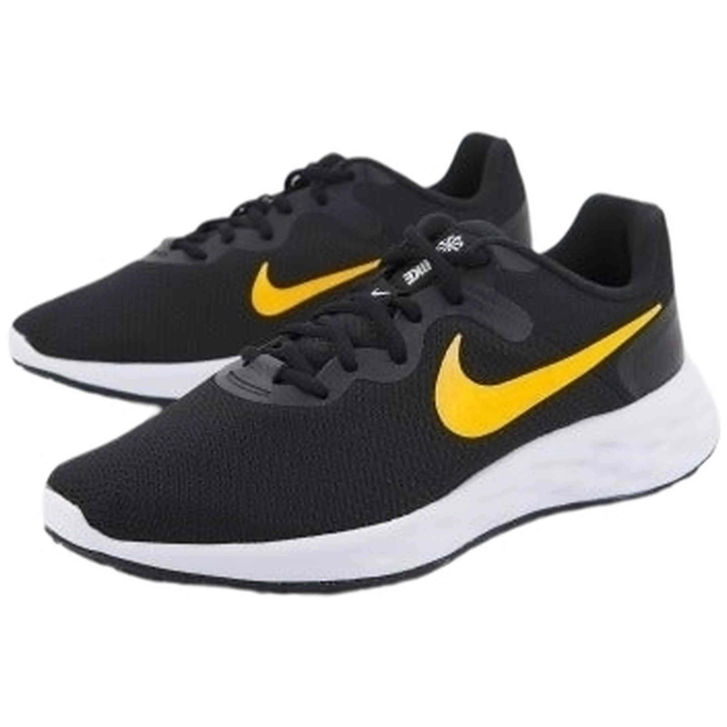 Zapatillas Nike modelo Revolution 6 Next Nature "Negro/Amarillo" para hombre 2/4