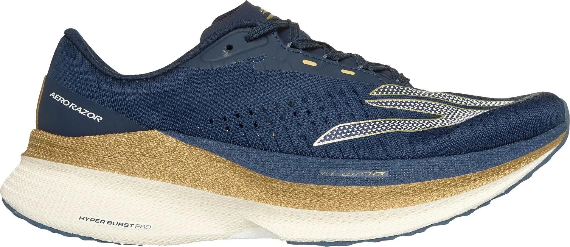 Skechers Aero Razor Running Shoes, Blue/Gold, Women's 1/5