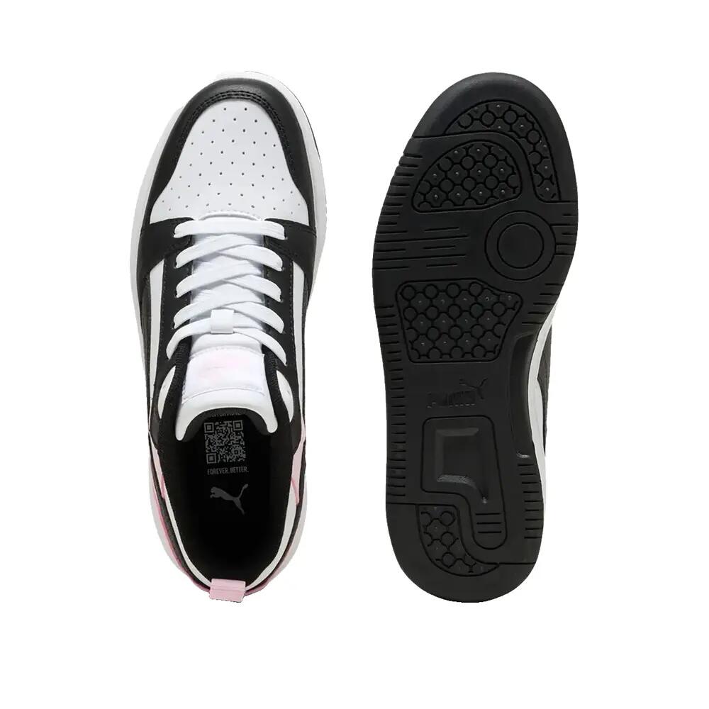 PUMA Rebound V6 Lo Weiß/Schwarz/Rosa 5/6