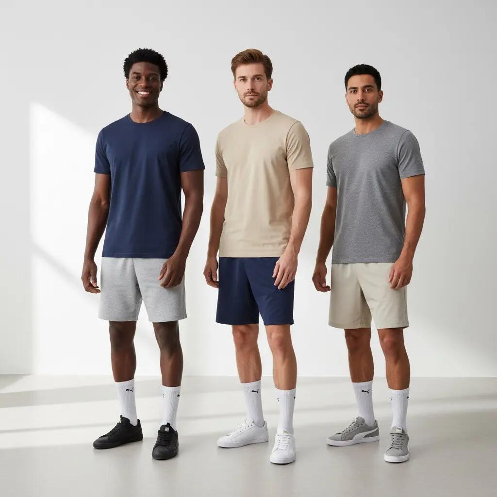 Meias Unissexo PUMA Pack 6 Pares - Algodão Macio, Salto Cosido 2/7