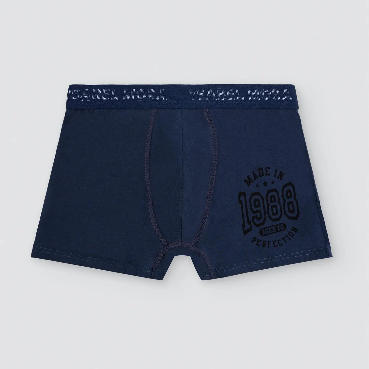 Pack de 2 boxers de algodão com estampado de basebol 4/7