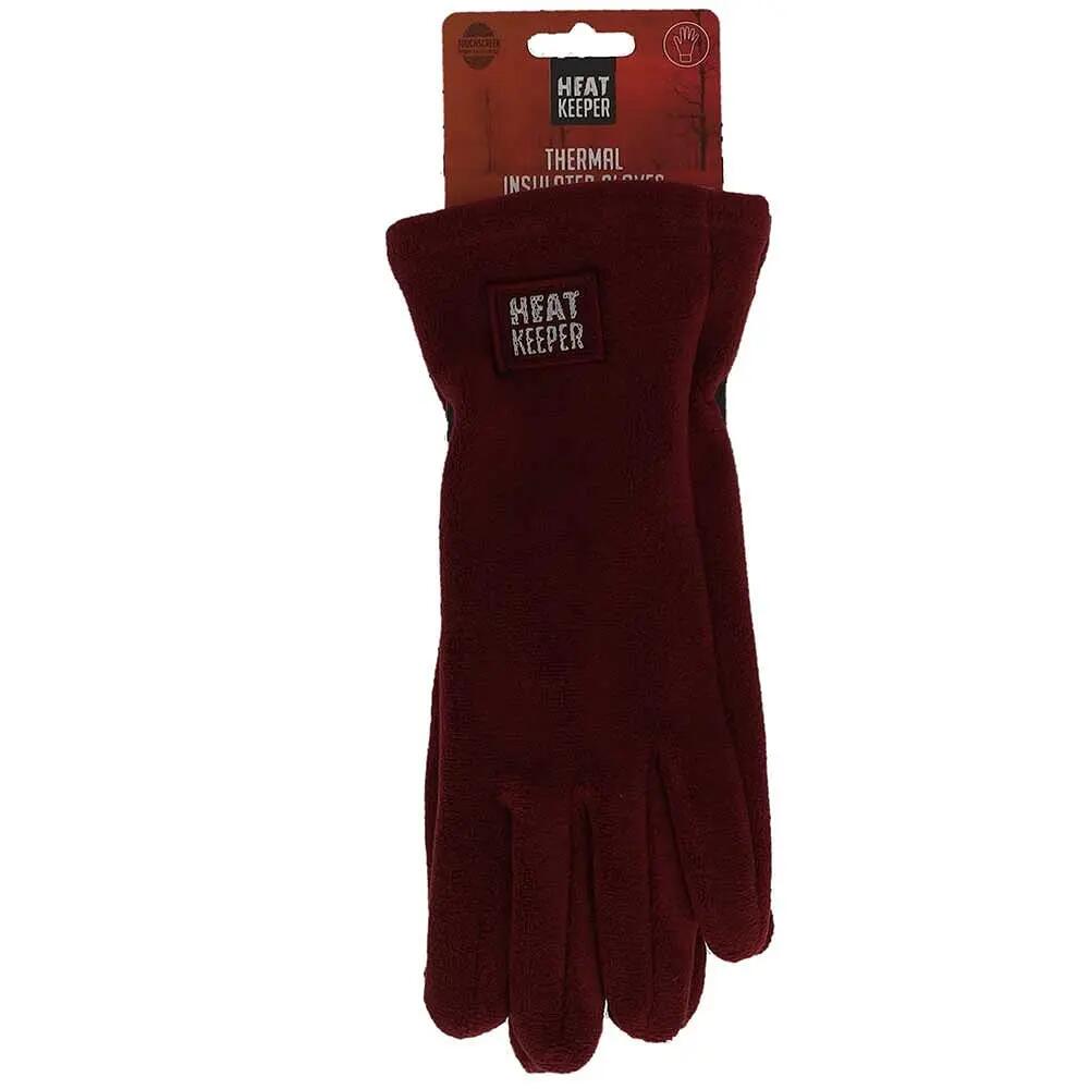 Funktionshandschuhe Damen Fleece - Bordeaux 4/4