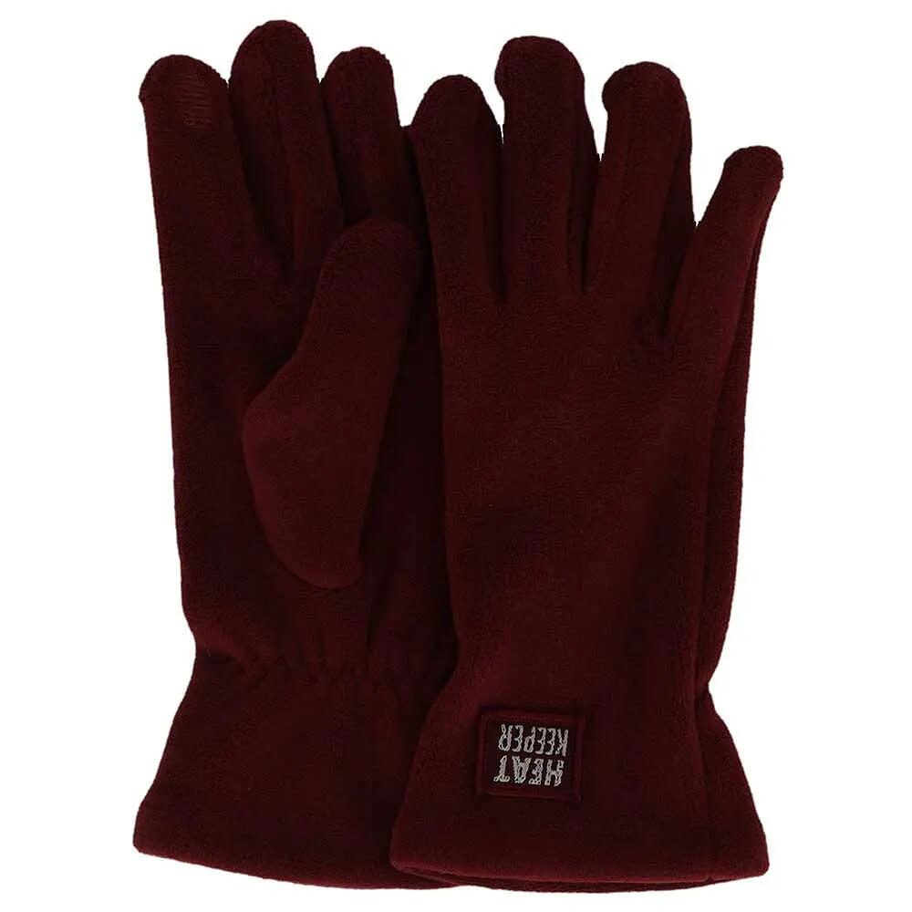 Funktionshandschuhe Damen Fleece - Bordeaux 3/4