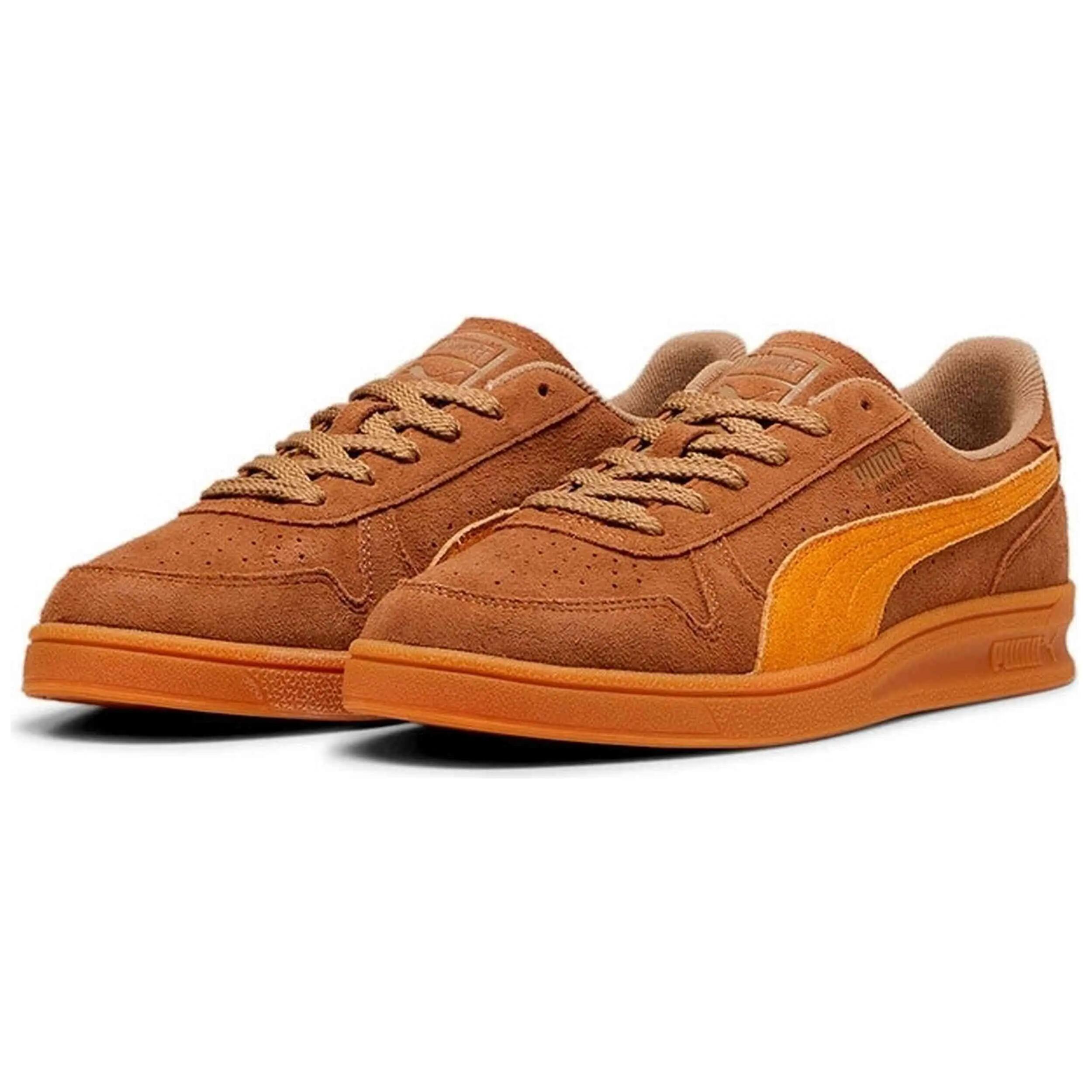 Schoen Puma model Indoor R-Suede "Chocolate Chip Sport Yellow" voor mannen 3/5