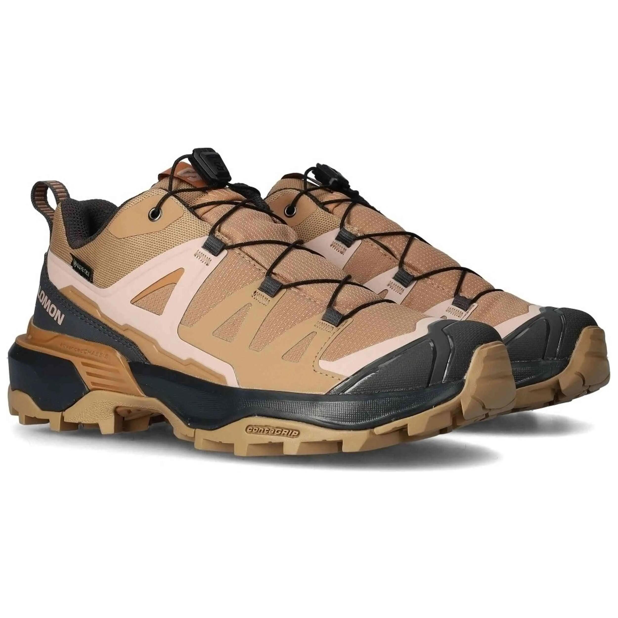 Wanderschuhe Salomon Modell X Ultra 360 Gtx W "Burro/Asphalt/Pecan Br für frauen 3/5