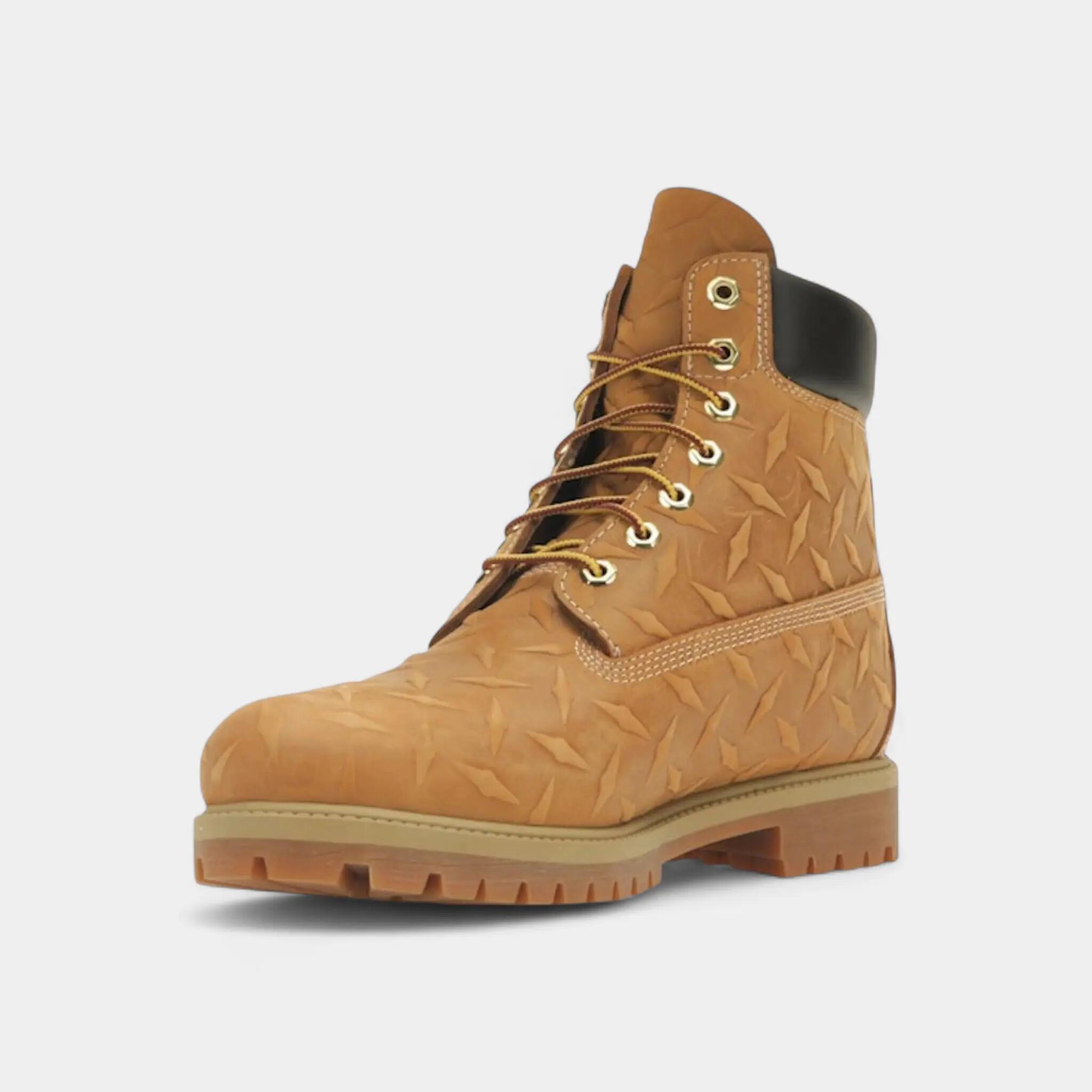 Timberland 6" Premium Waterproof Boot Supreme Diamond Plate Wheat 3/5
