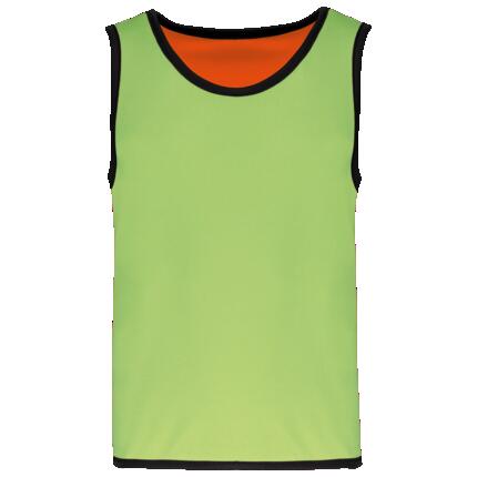 Chasuble de rugby réversible enfant - Lime / Spicy Orange - 10/14 ans