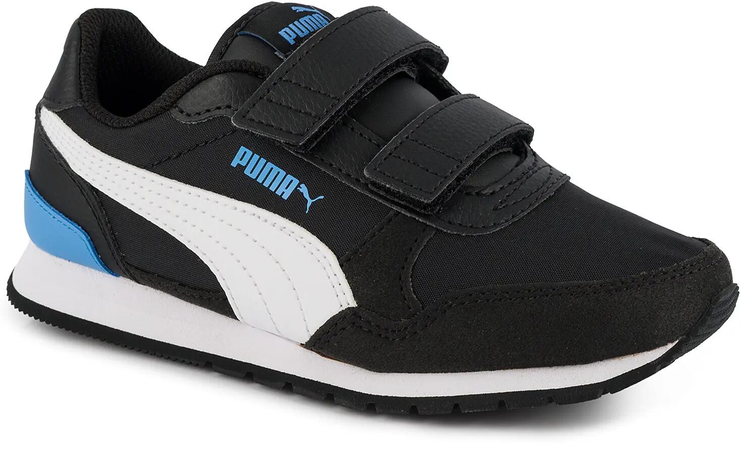 Buty dziecięce sportowe sneakersy na rzep czarne PUMA ST Runner V3 1/11