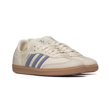Zapatillas Adidas Samba OG Blancas/Plateadas Violeta