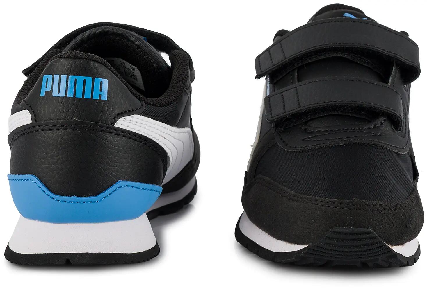 Buty dziecięce sportowe sneakersy na rzep czarne PUMA ST Runner V3 7/11
