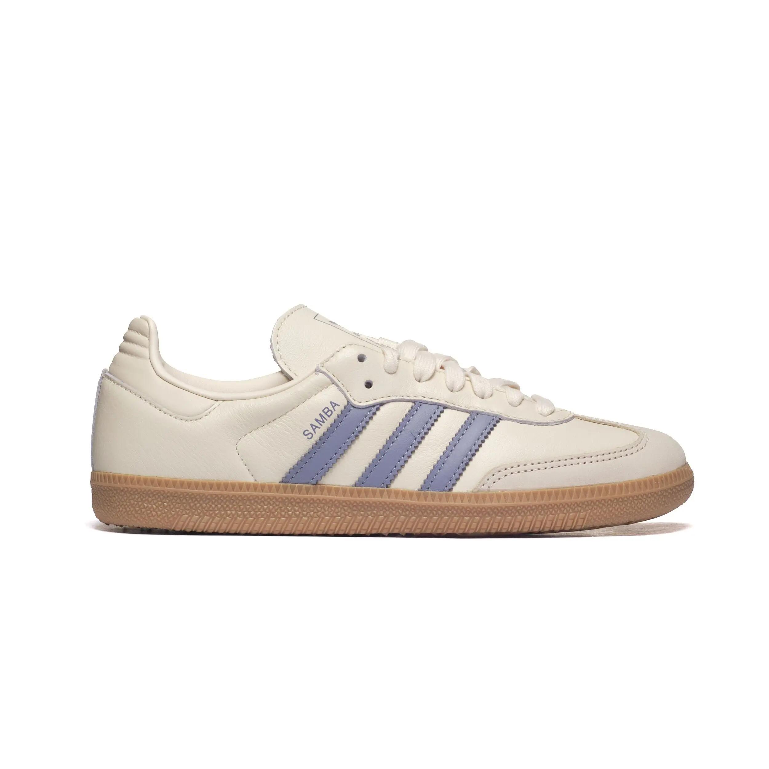 Zapatillas Adidas Samba OG Blancas/Plateadas Violeta 2/6