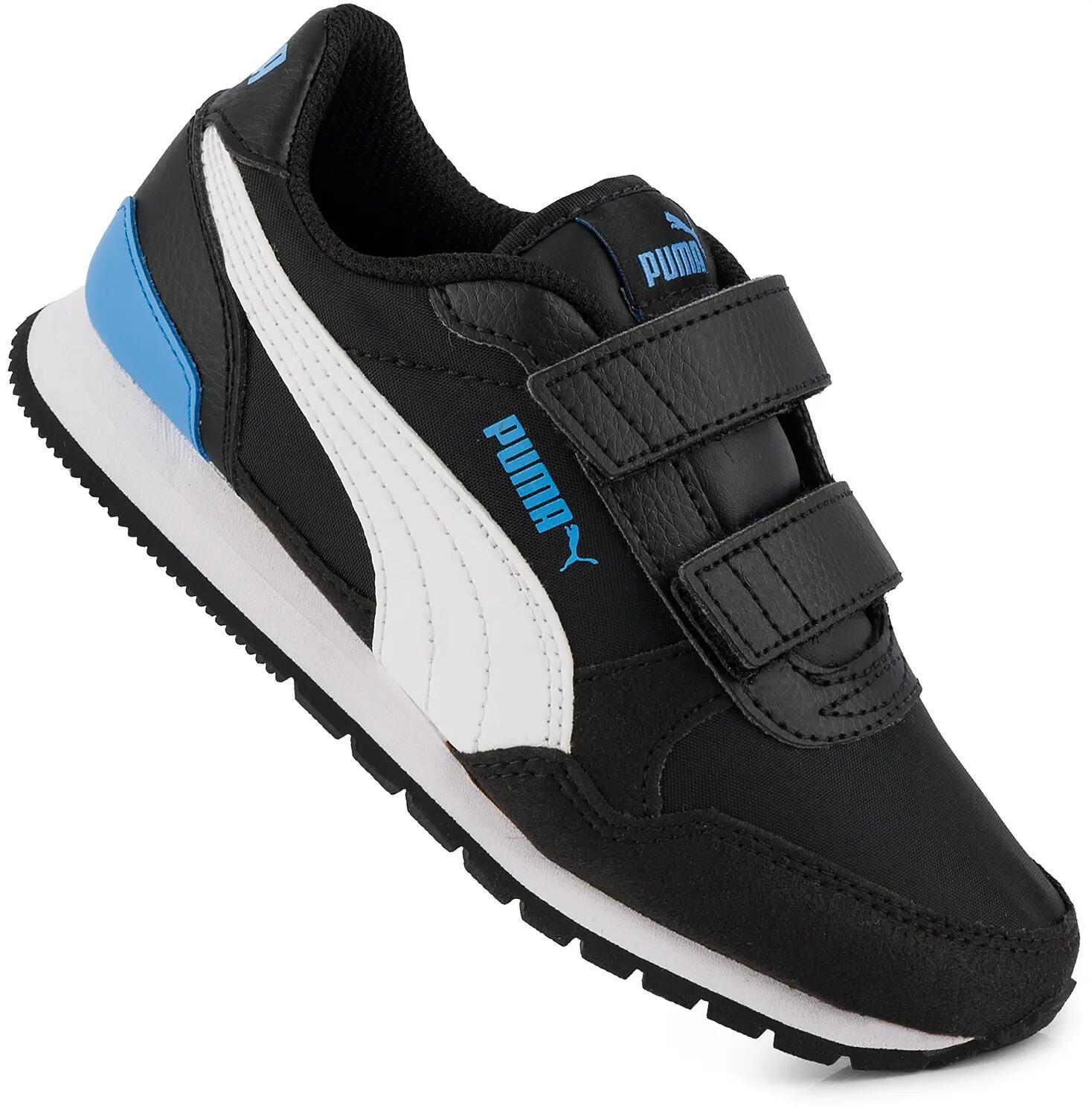 Buty dziecięce sportowe sneakersy na rzep czarne PUMA ST Runner V3 3/11