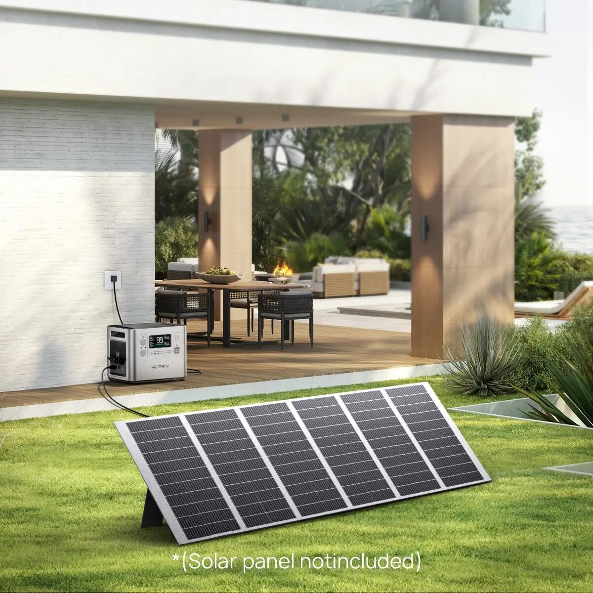 Générateur solaire portable -P210- 2400W/2048Wh - Panneau 400W pliable - IP65 5/14