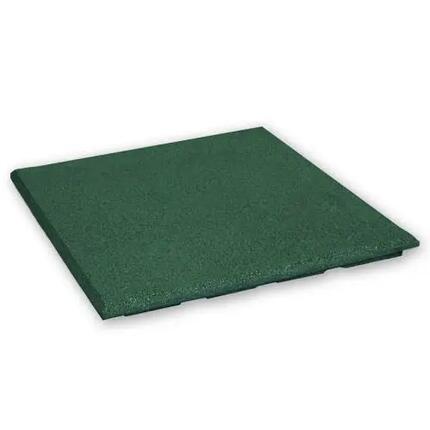 Dalle en caoutchouc 20 mm - 50 x 50 cm - Verte - 4 pièces - 1 m²