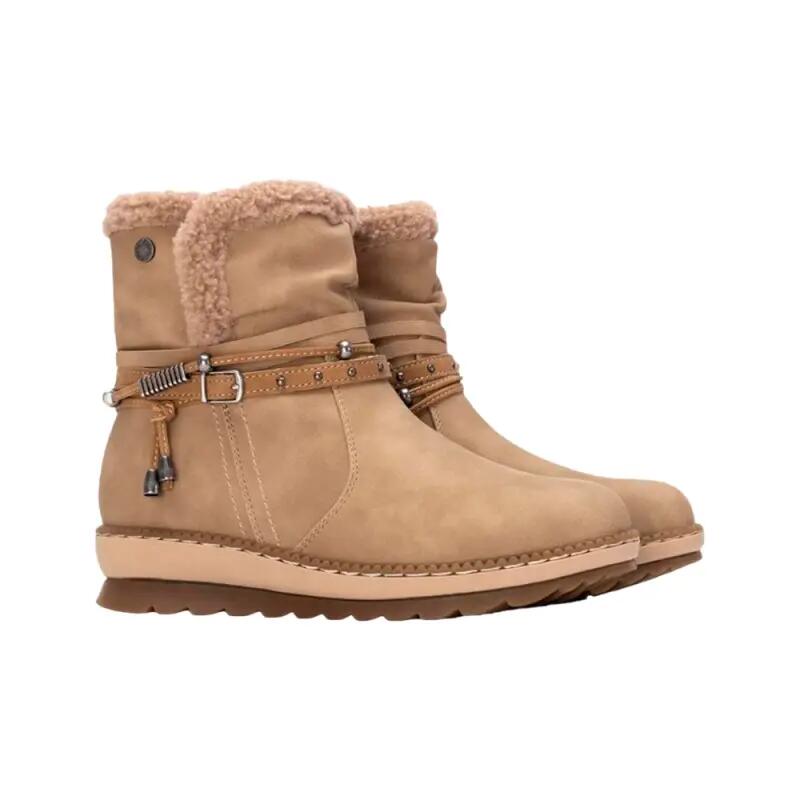 Botines Planos Mujer Refresh  Beige 4/4