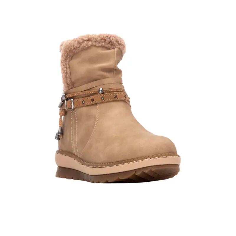 Botines Planos Mujer Refresh  Beige 2/4